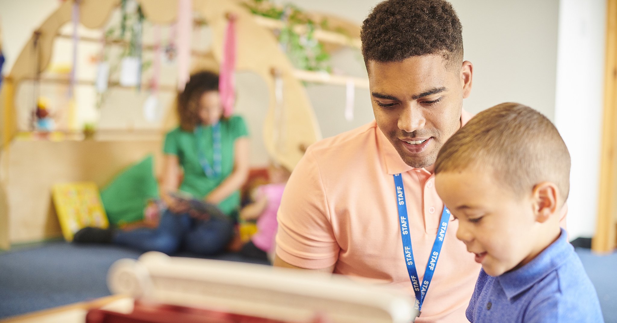 engaged nursery worker