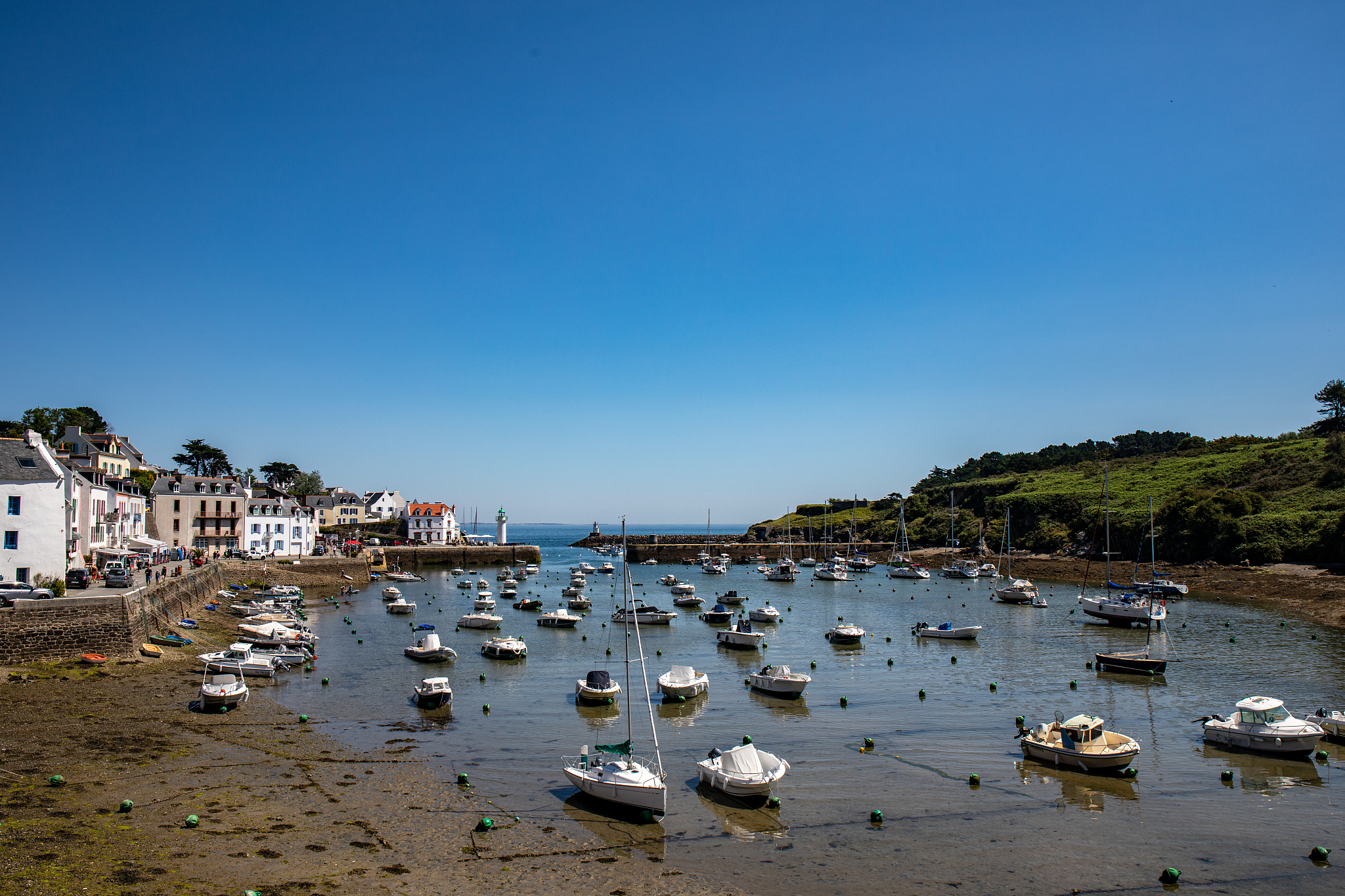 sauzon, belle-ile-en-mer island, brittany, france