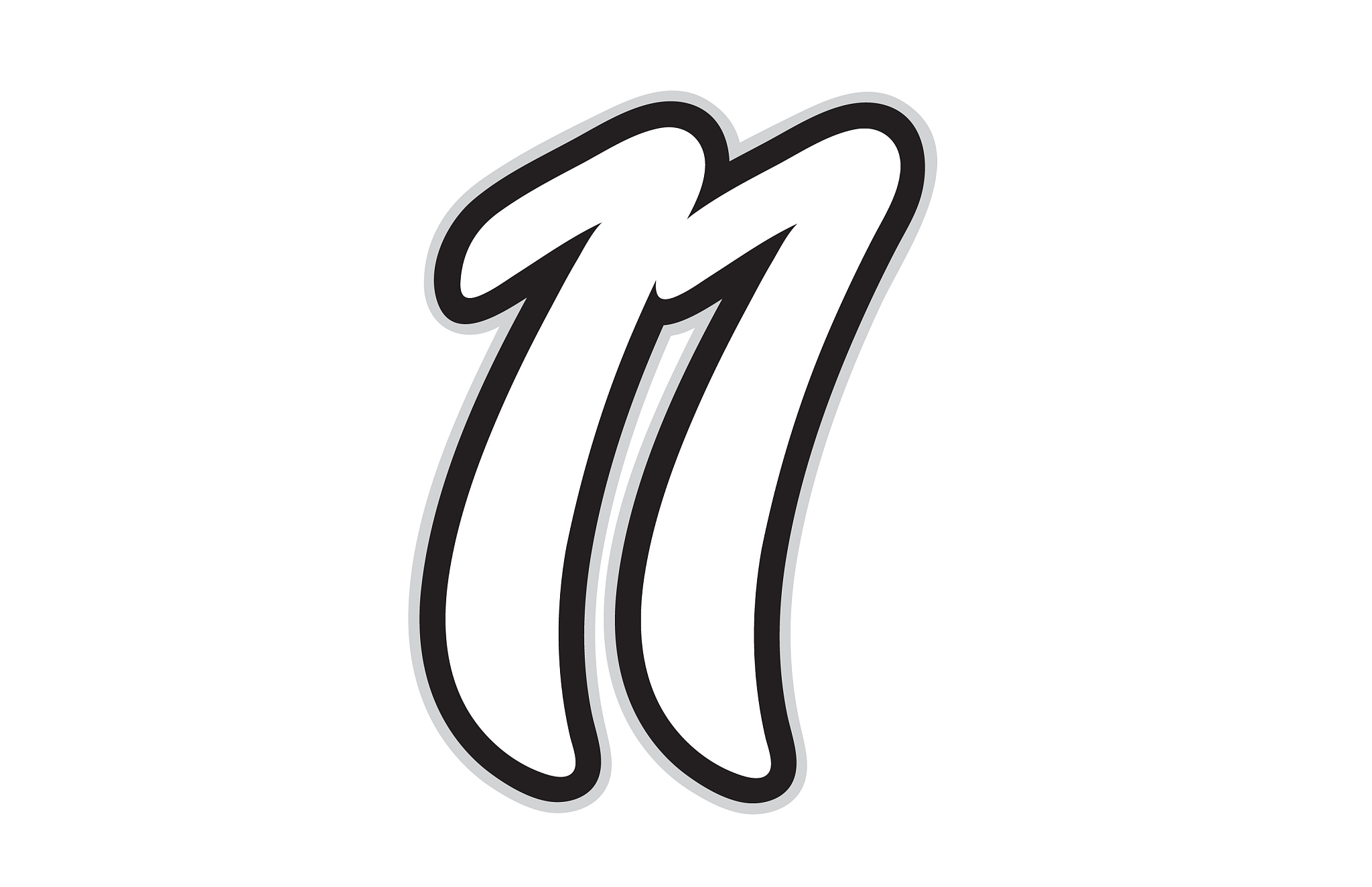 11 black and white number logo icon design
