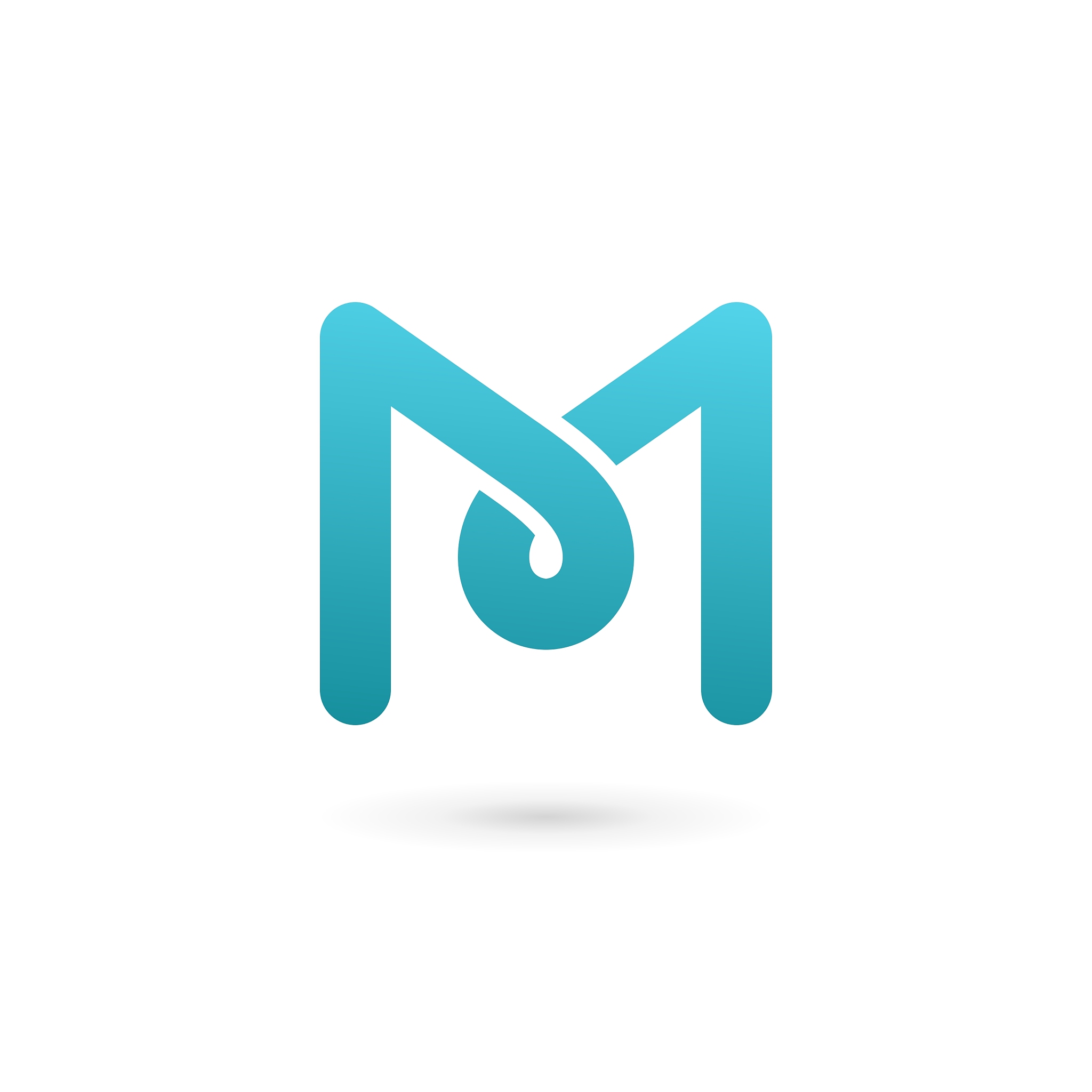 letter m logo icon design template elements