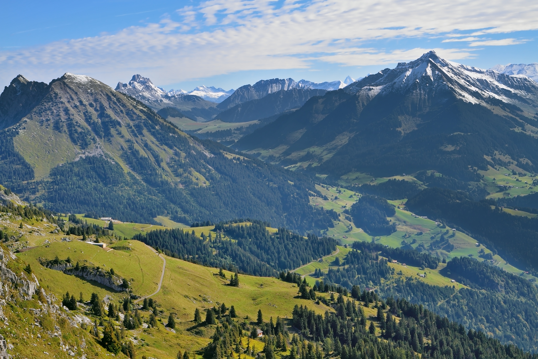 gorgeous weather in the swiss alps
