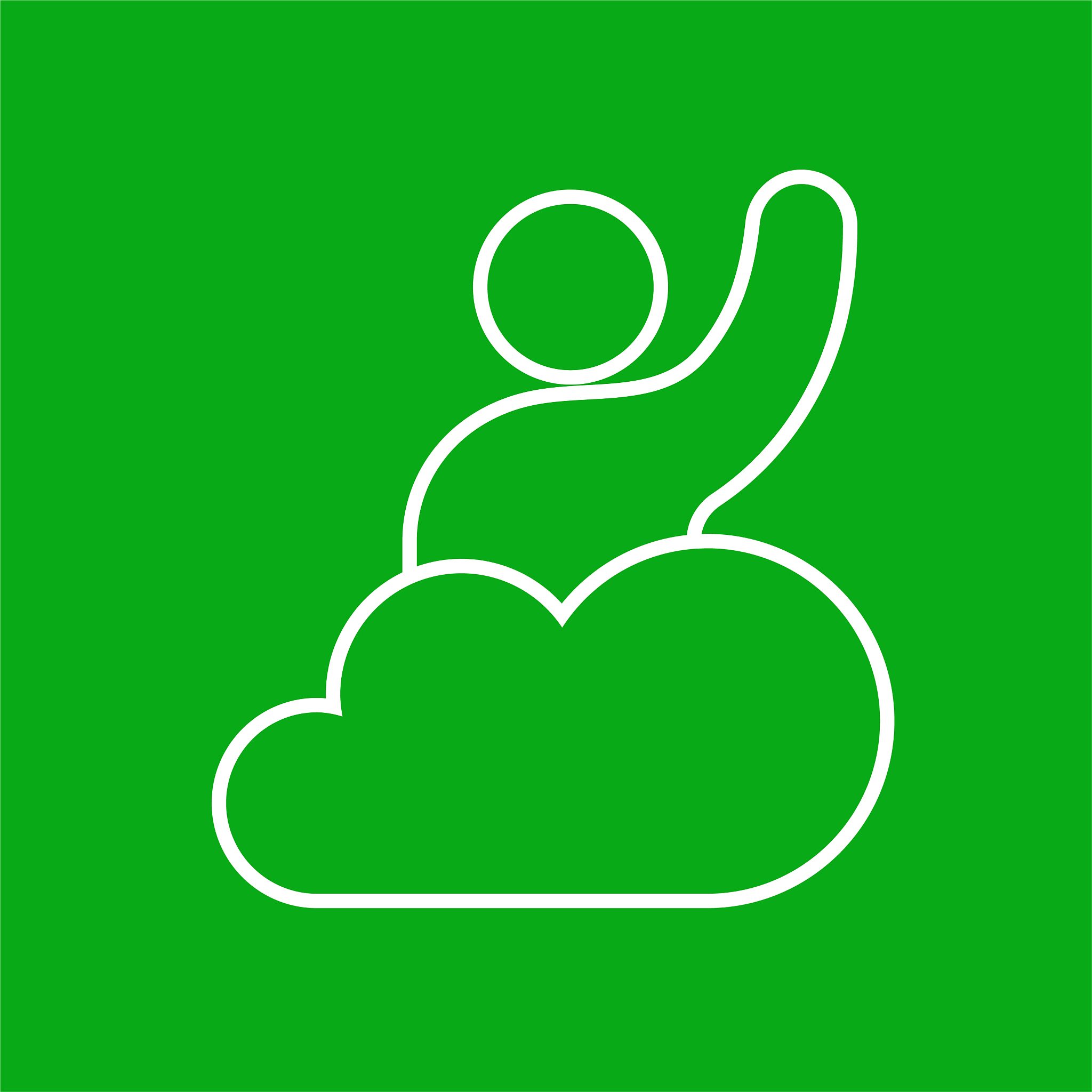 guy on cloud nine icon