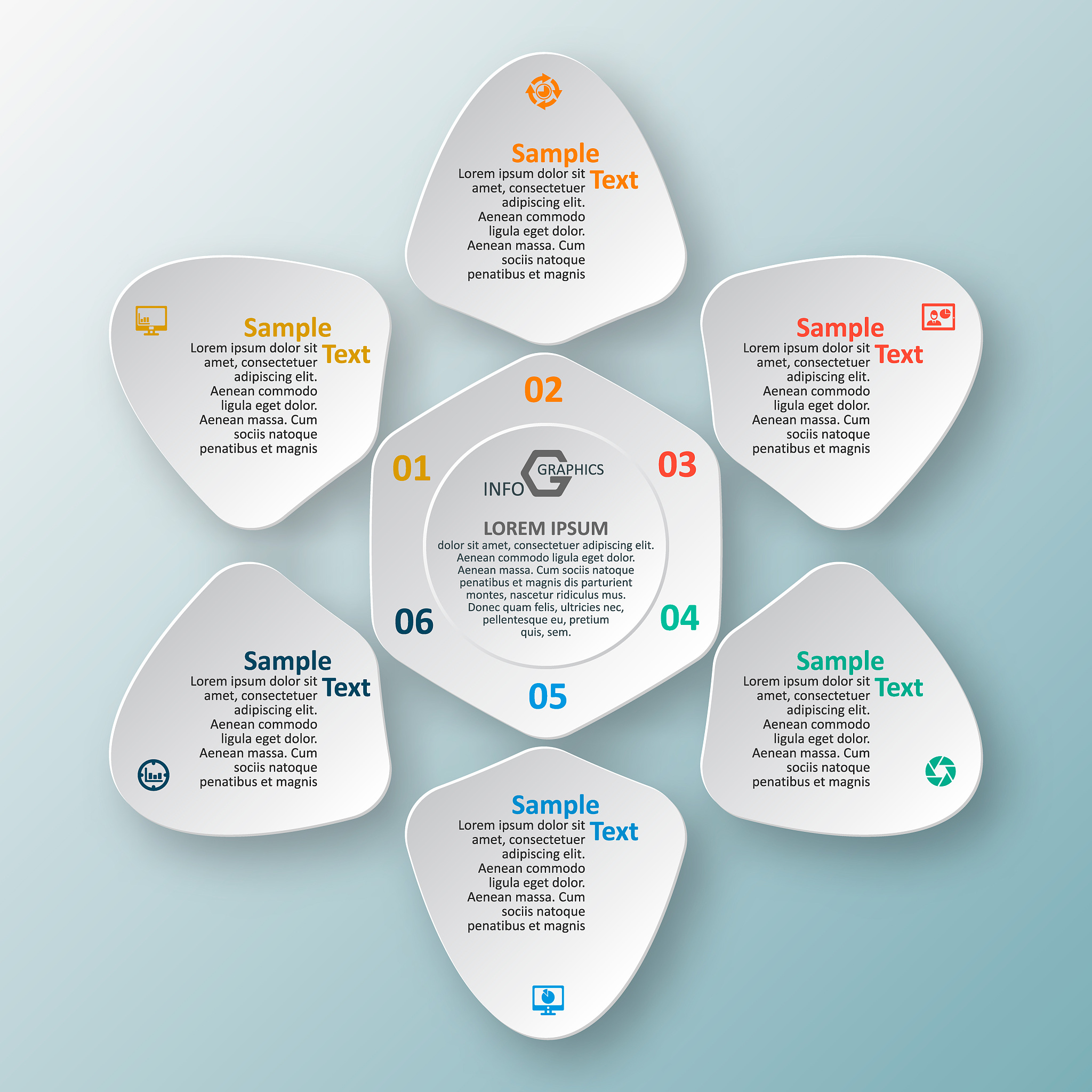 abstract 3d paper infographics. business template .vector illust