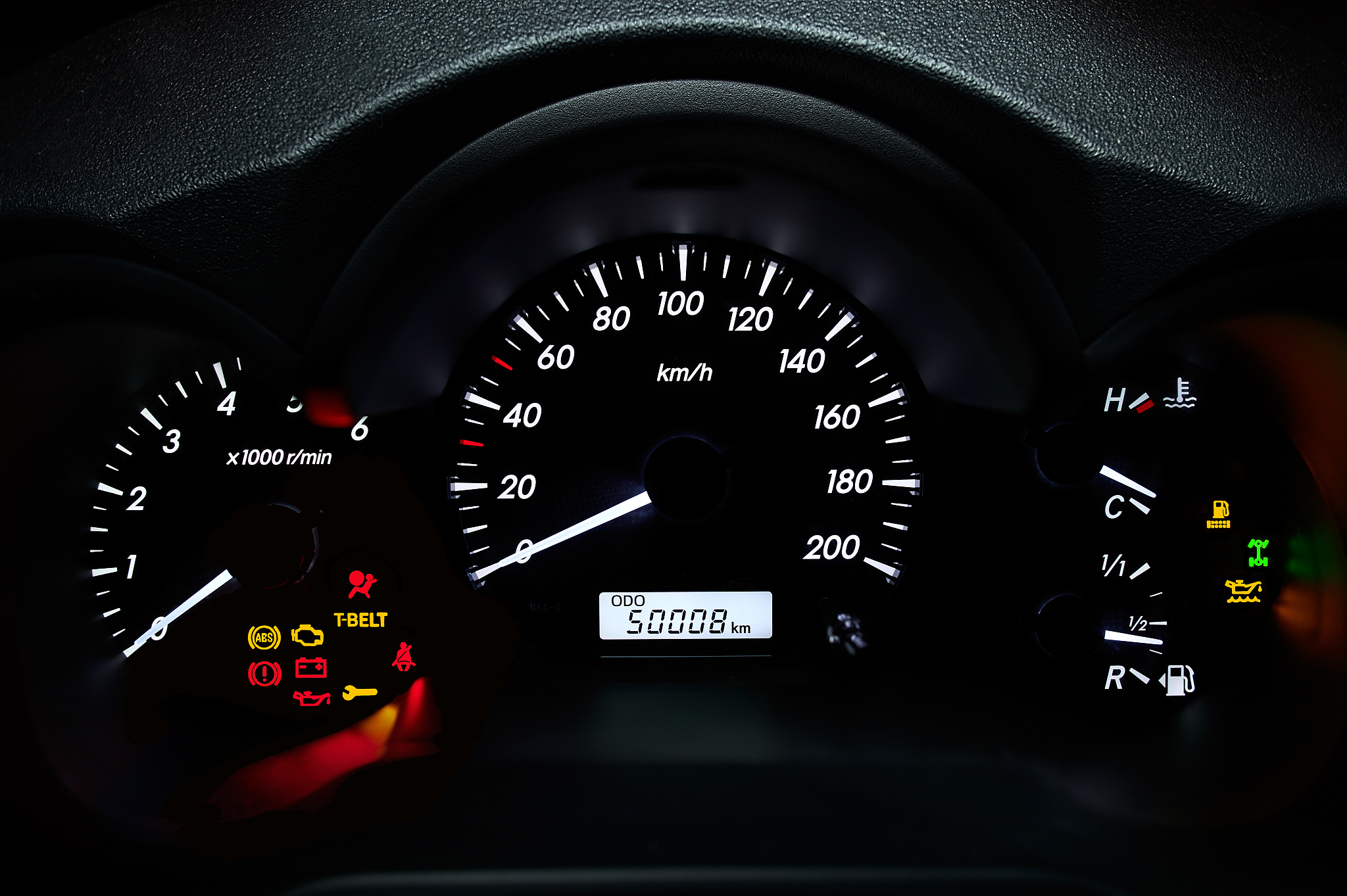car's dashboard