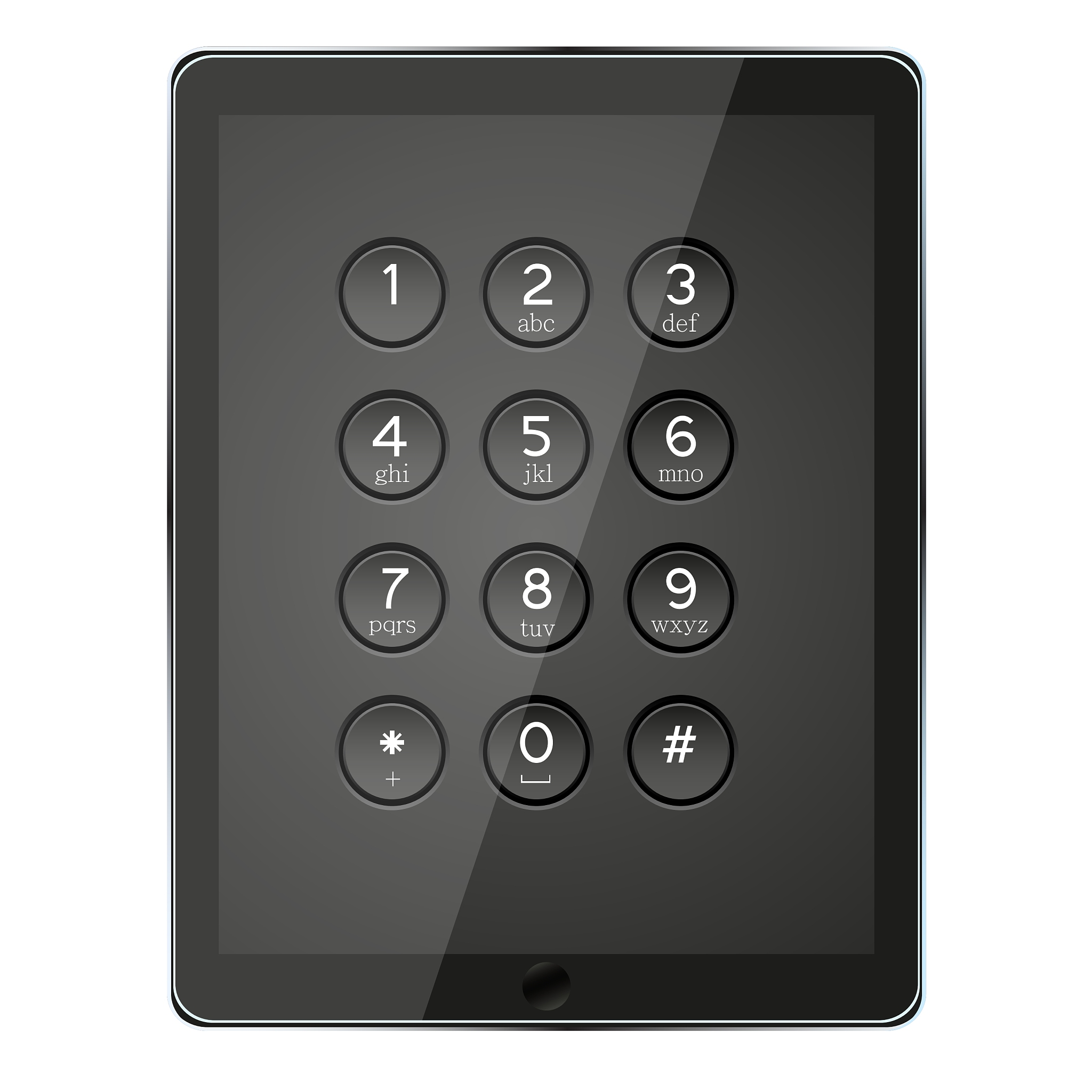 number keypad