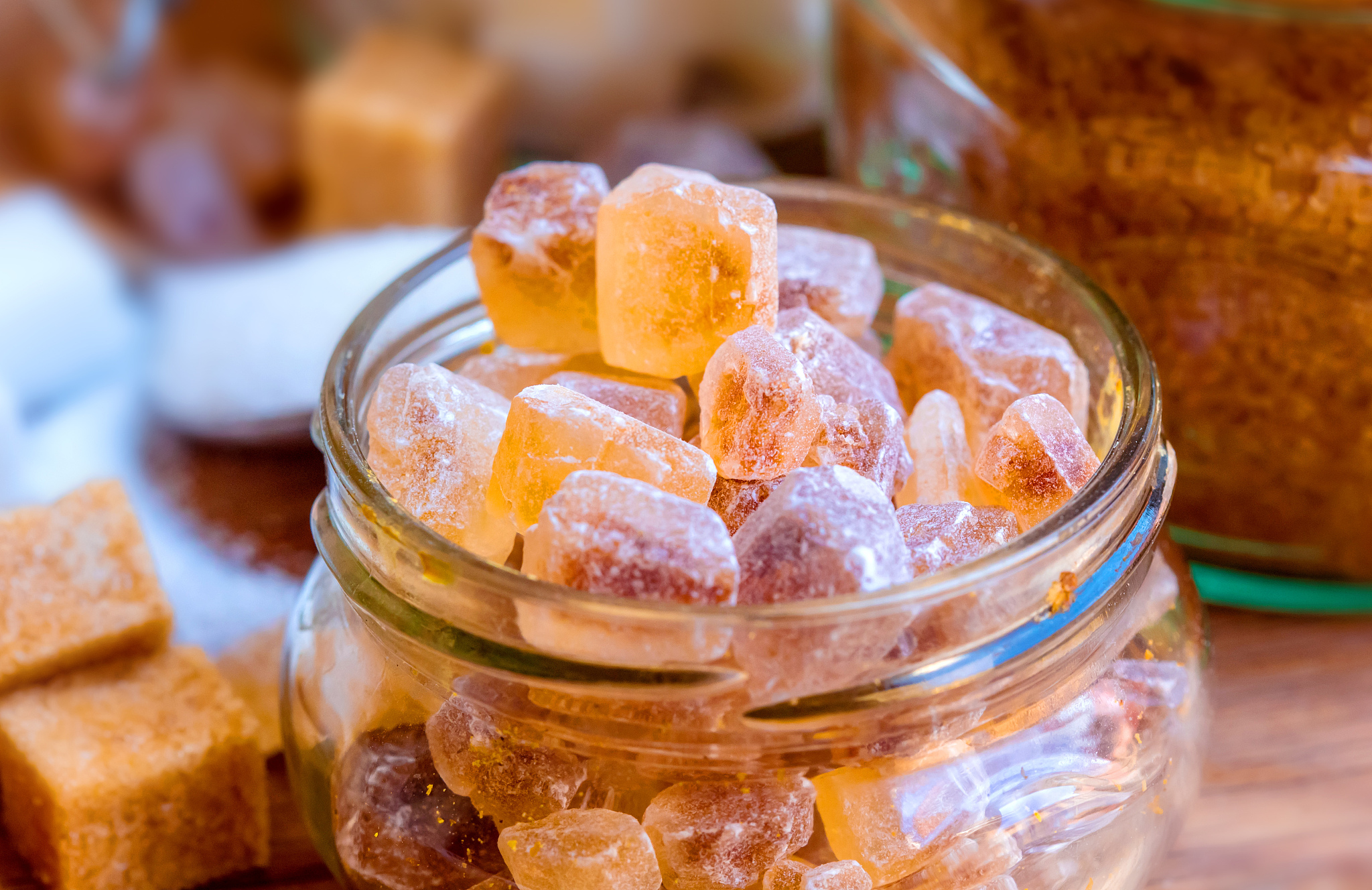 rock candy in glass