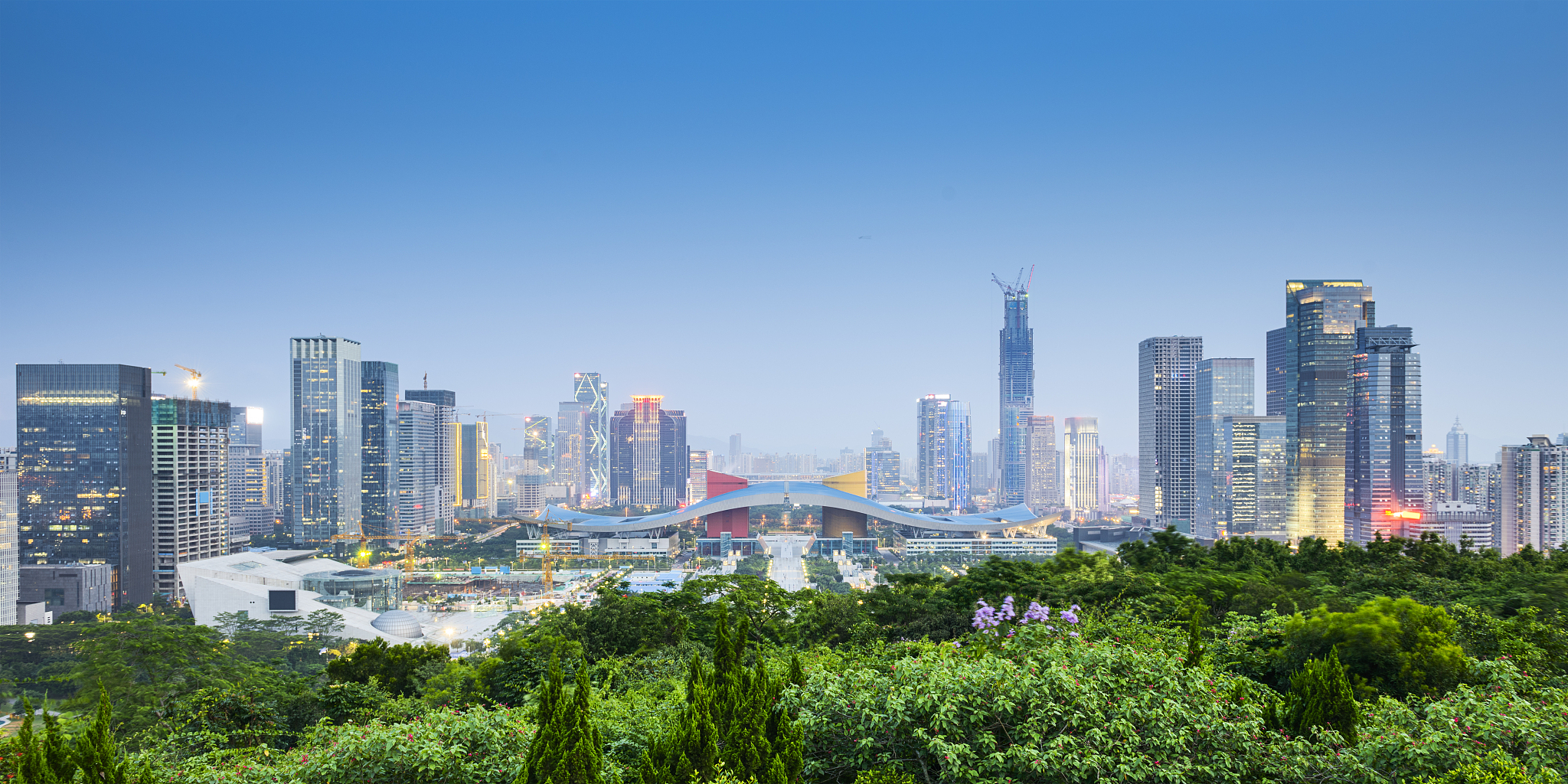 shenzhen, china city skyline.