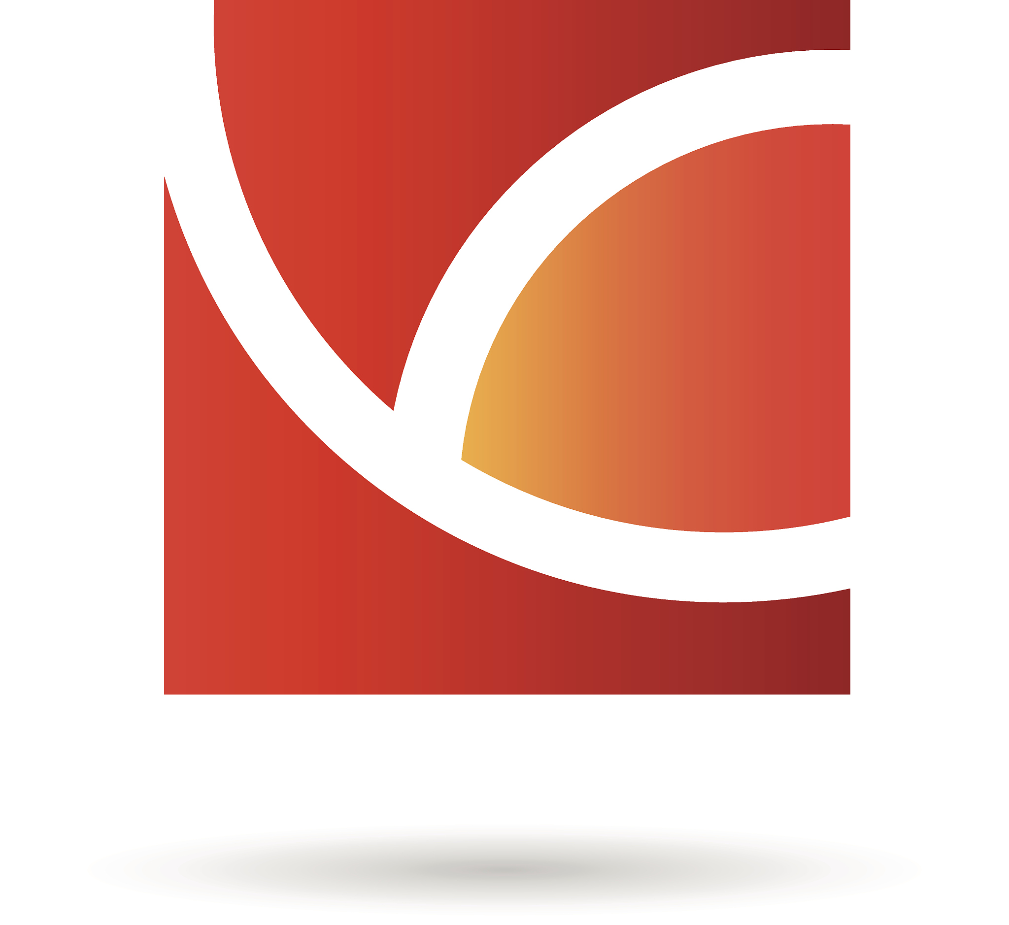 orange and red abstract square icon