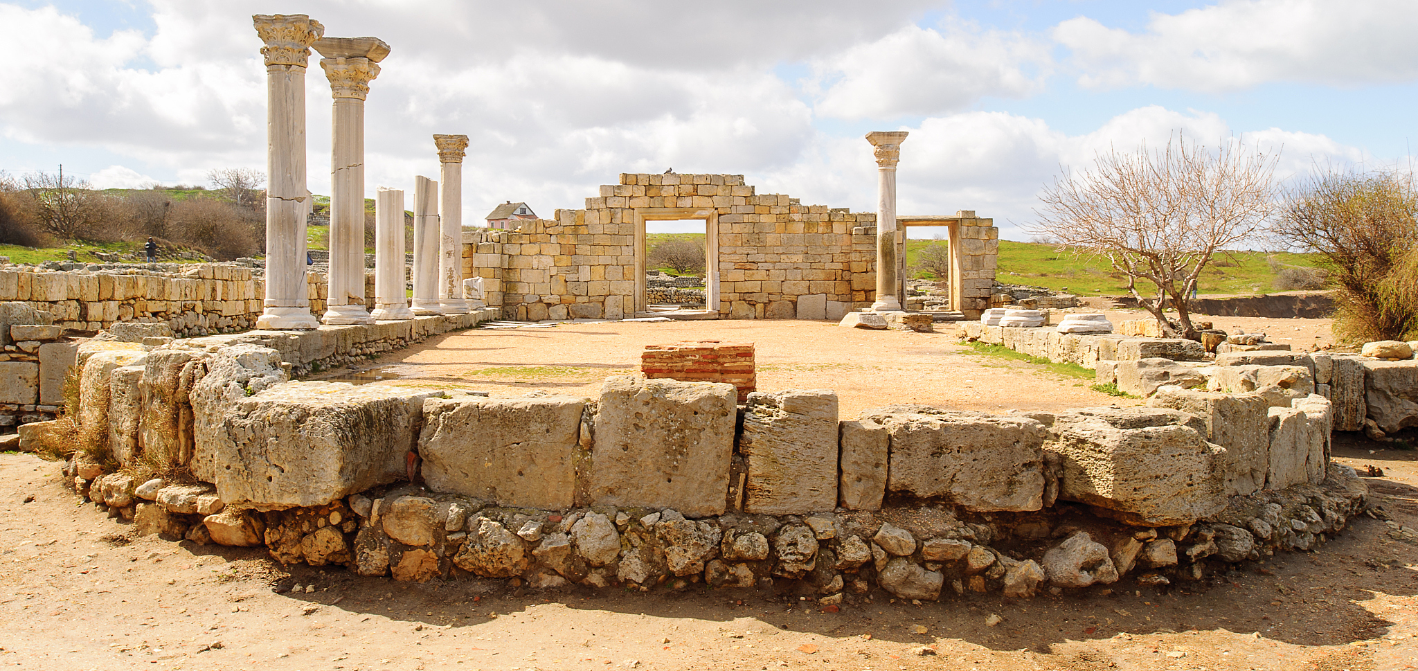 chersonesus ruins, archaeological park, sevastopol, crimea