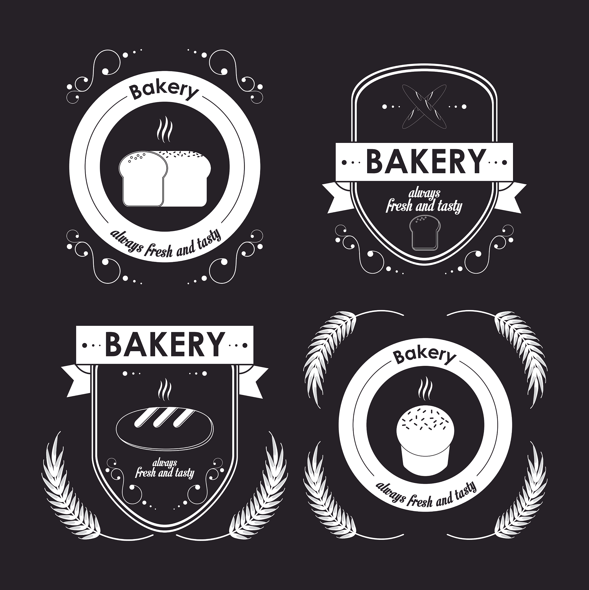 bakery icons design