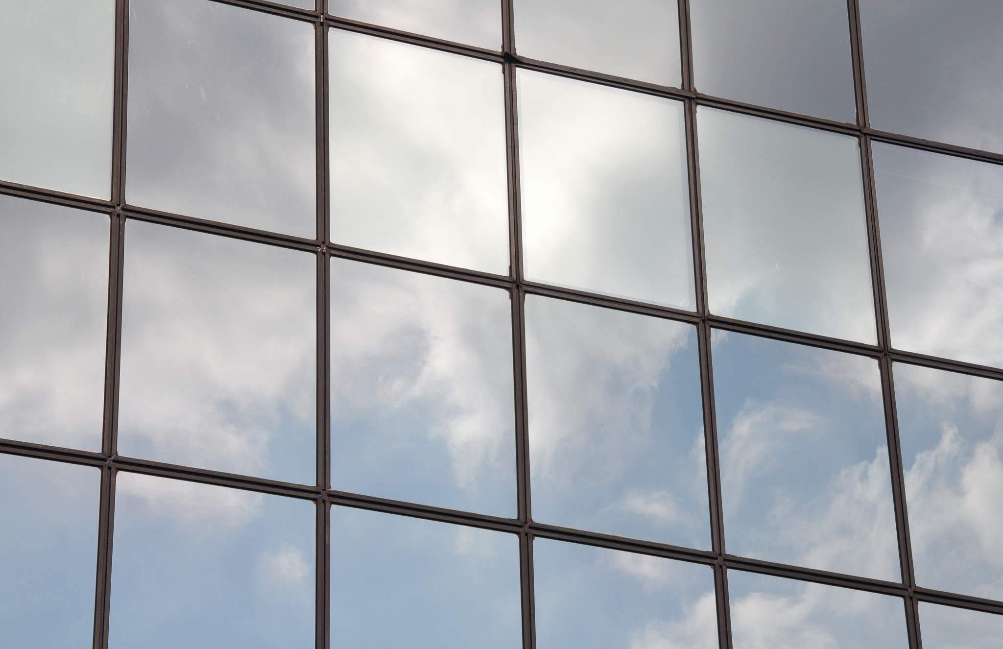 windows of glass building