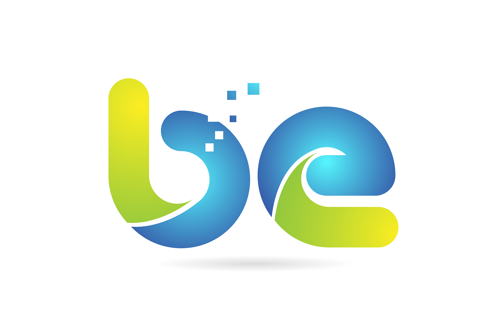 be b e blue green combination alphabet letter