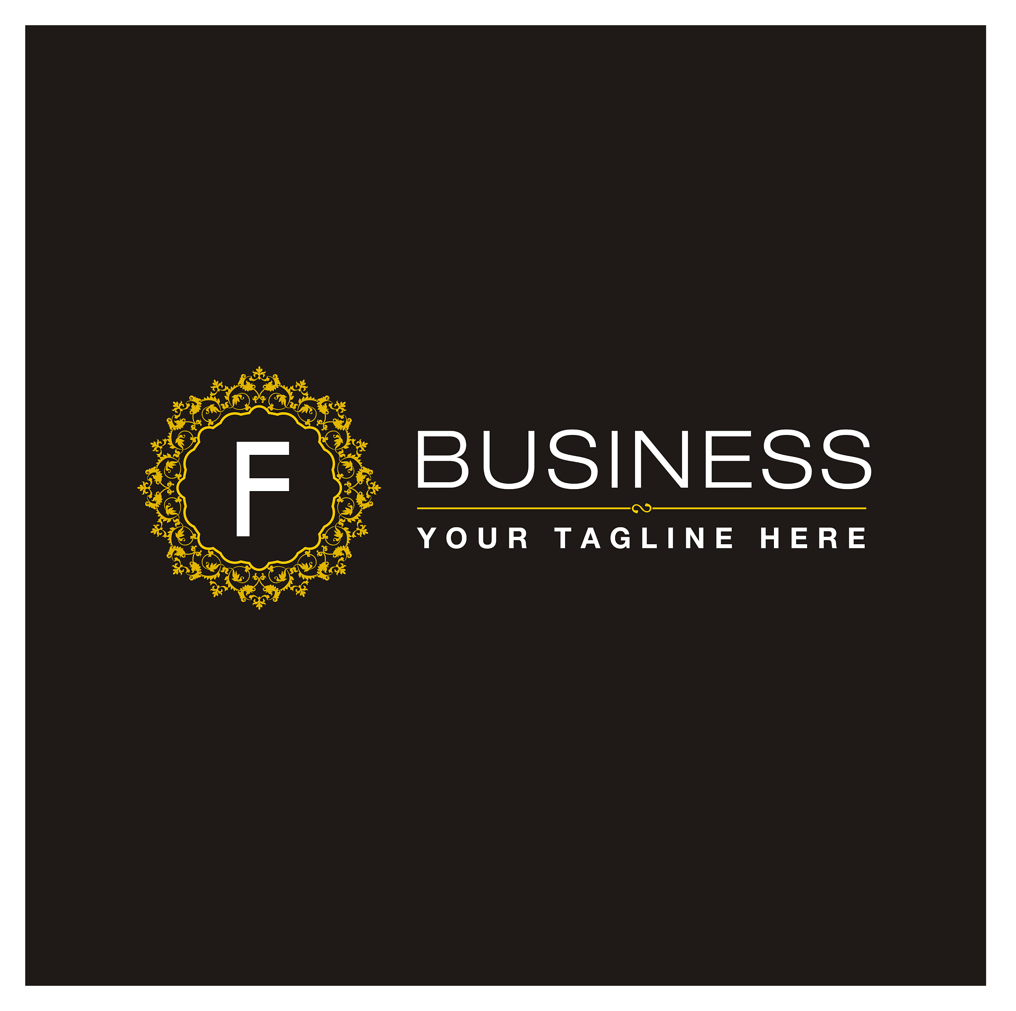 alphabetic logo design with elegent design and