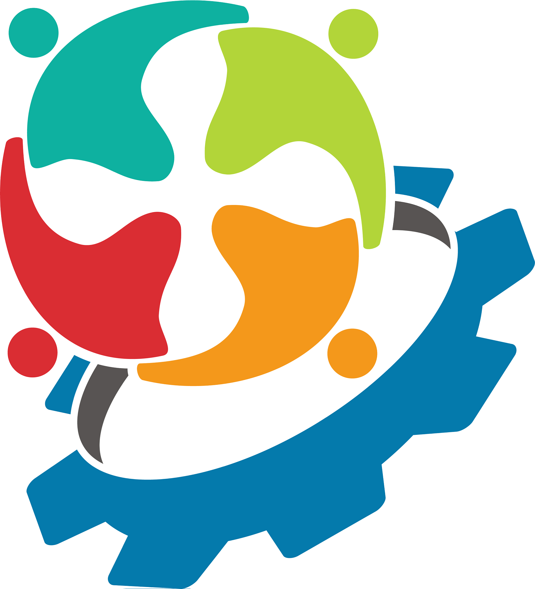 commitment teamwork together business logo