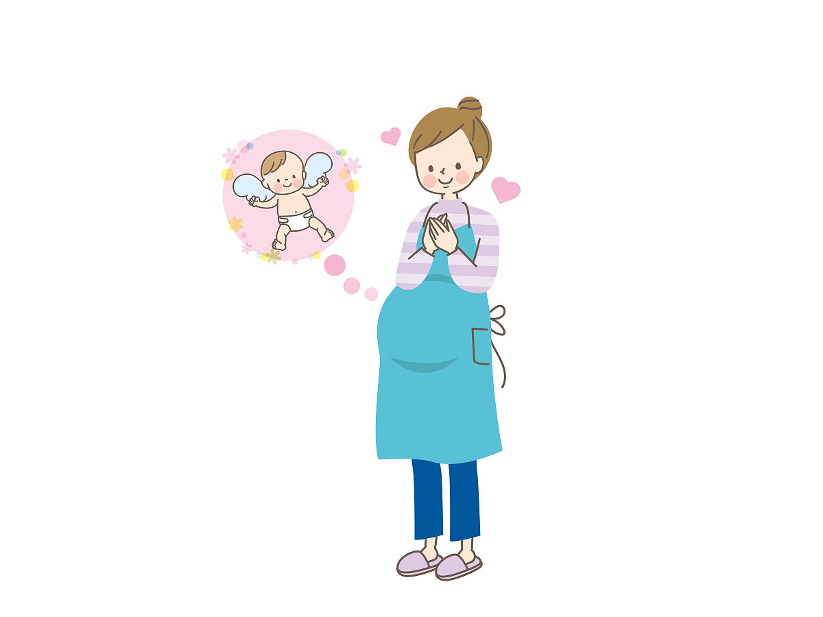 孕妇期待着孩子的到来