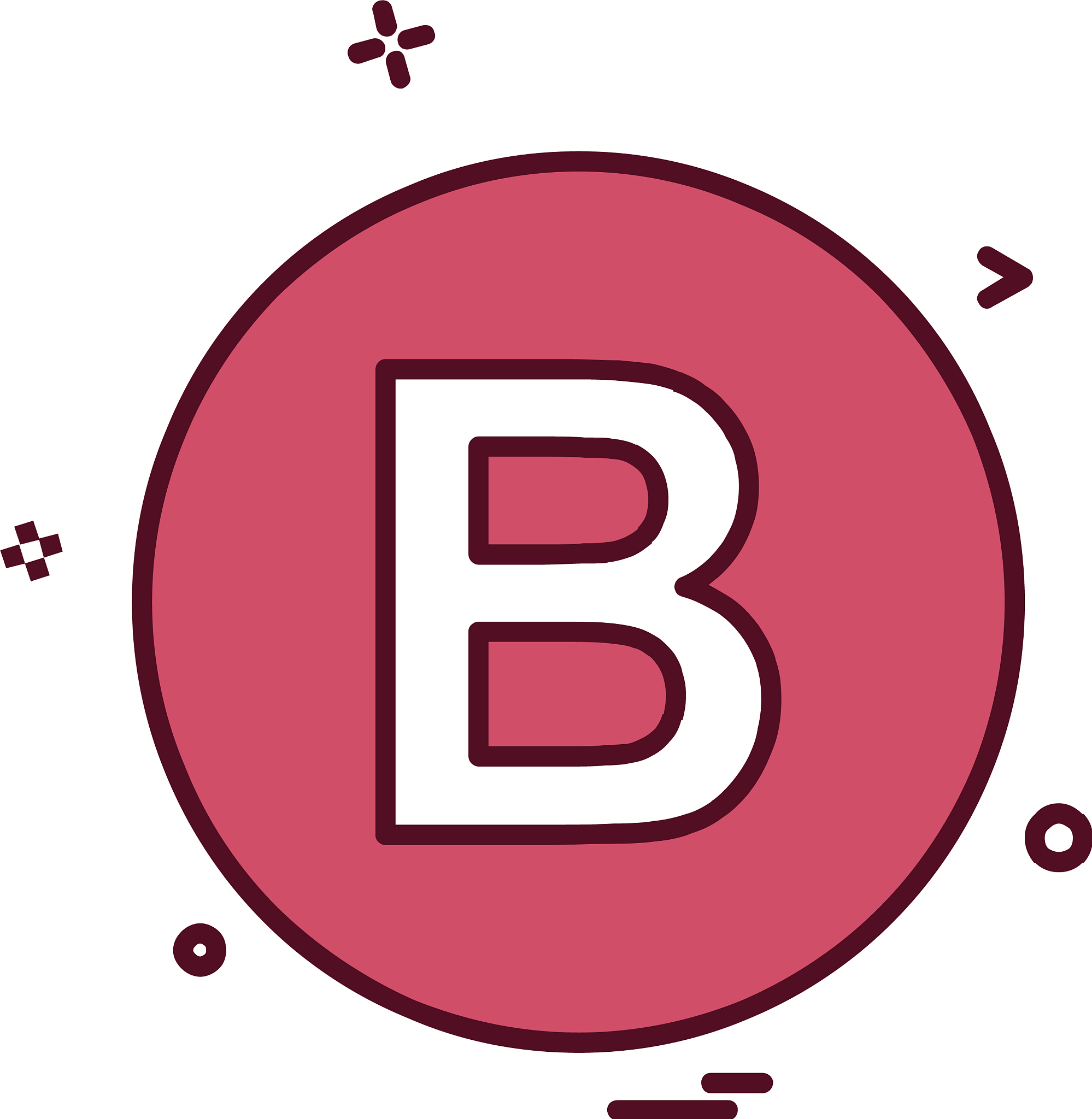 b icon design