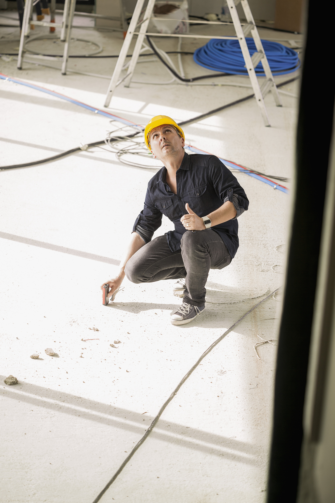engineer working at site