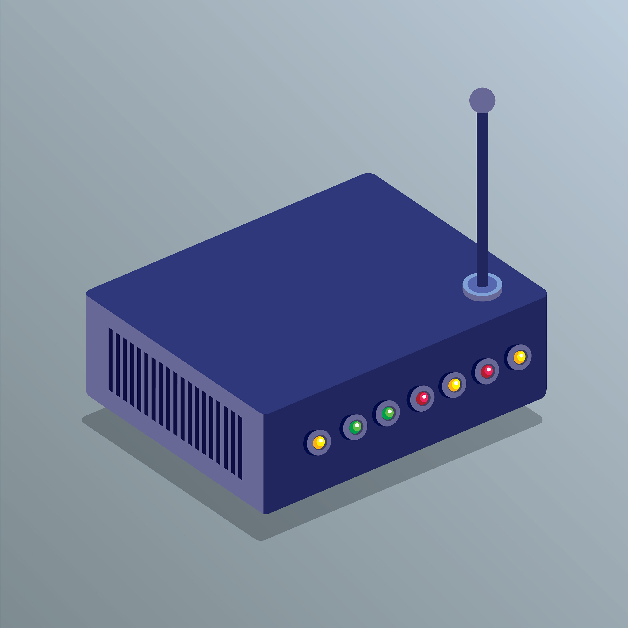 router device isometric icon
