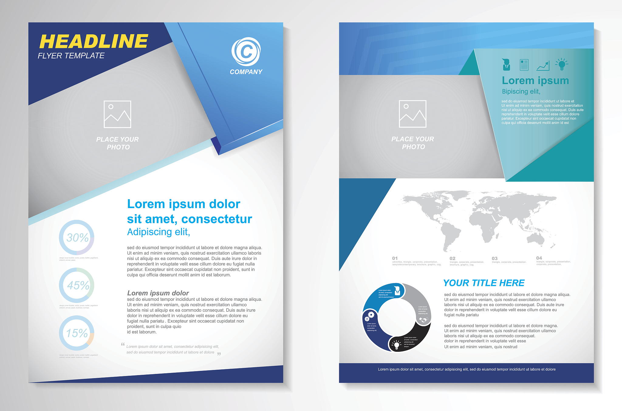 vector brochure flyer design layout template, size a4