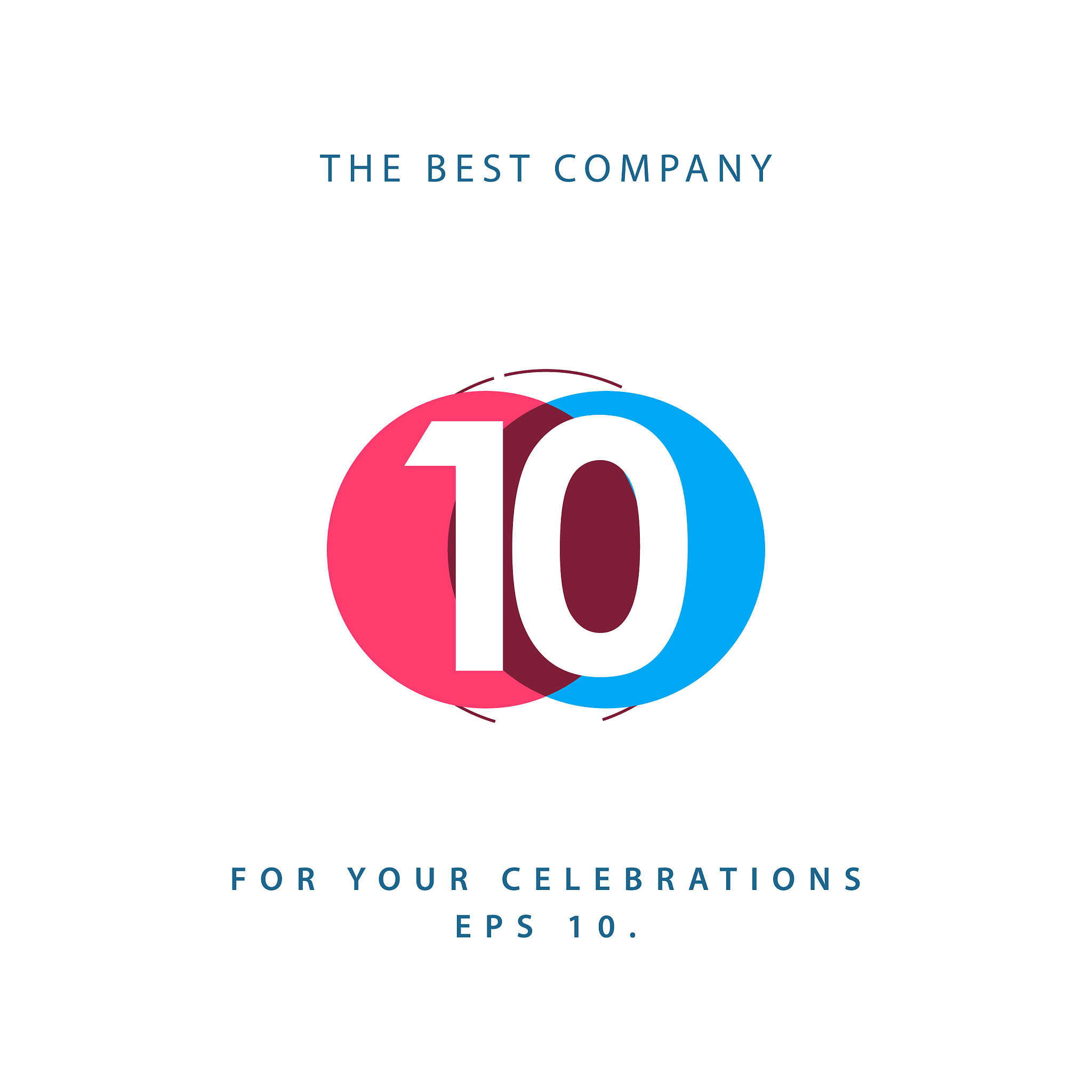 10 year anniversary template design