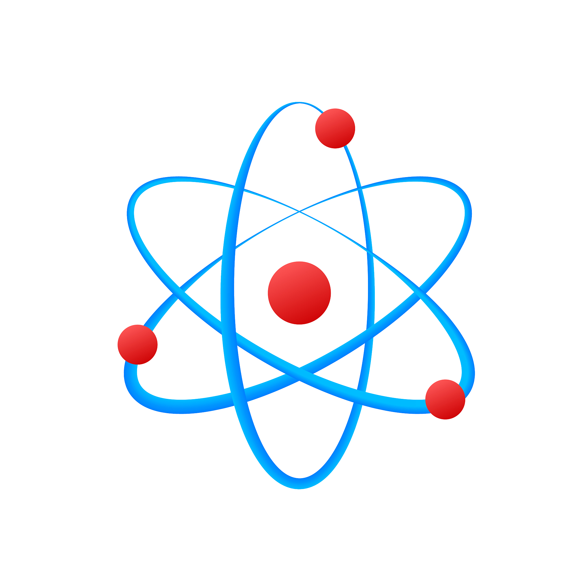 atom icon vector, atom symbols on white background.
