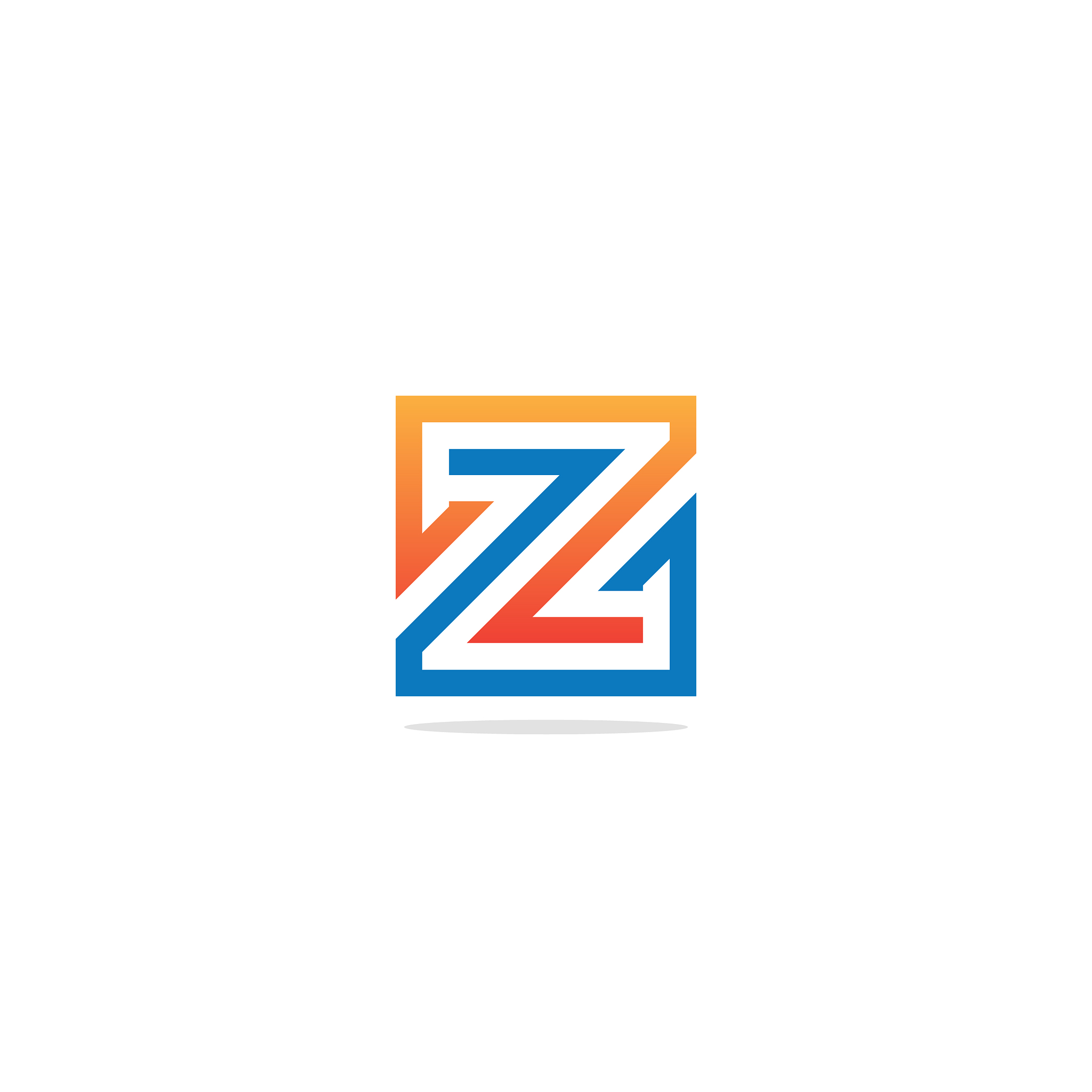 z outline square logo