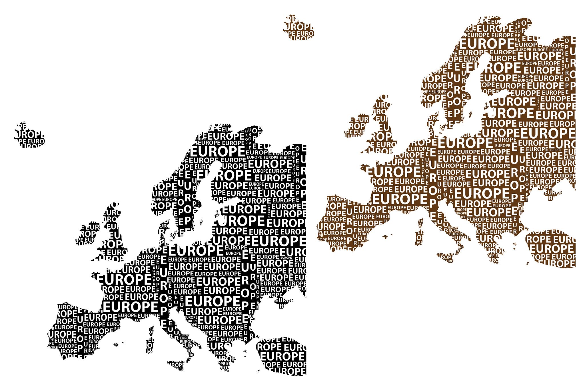 map of continent europe