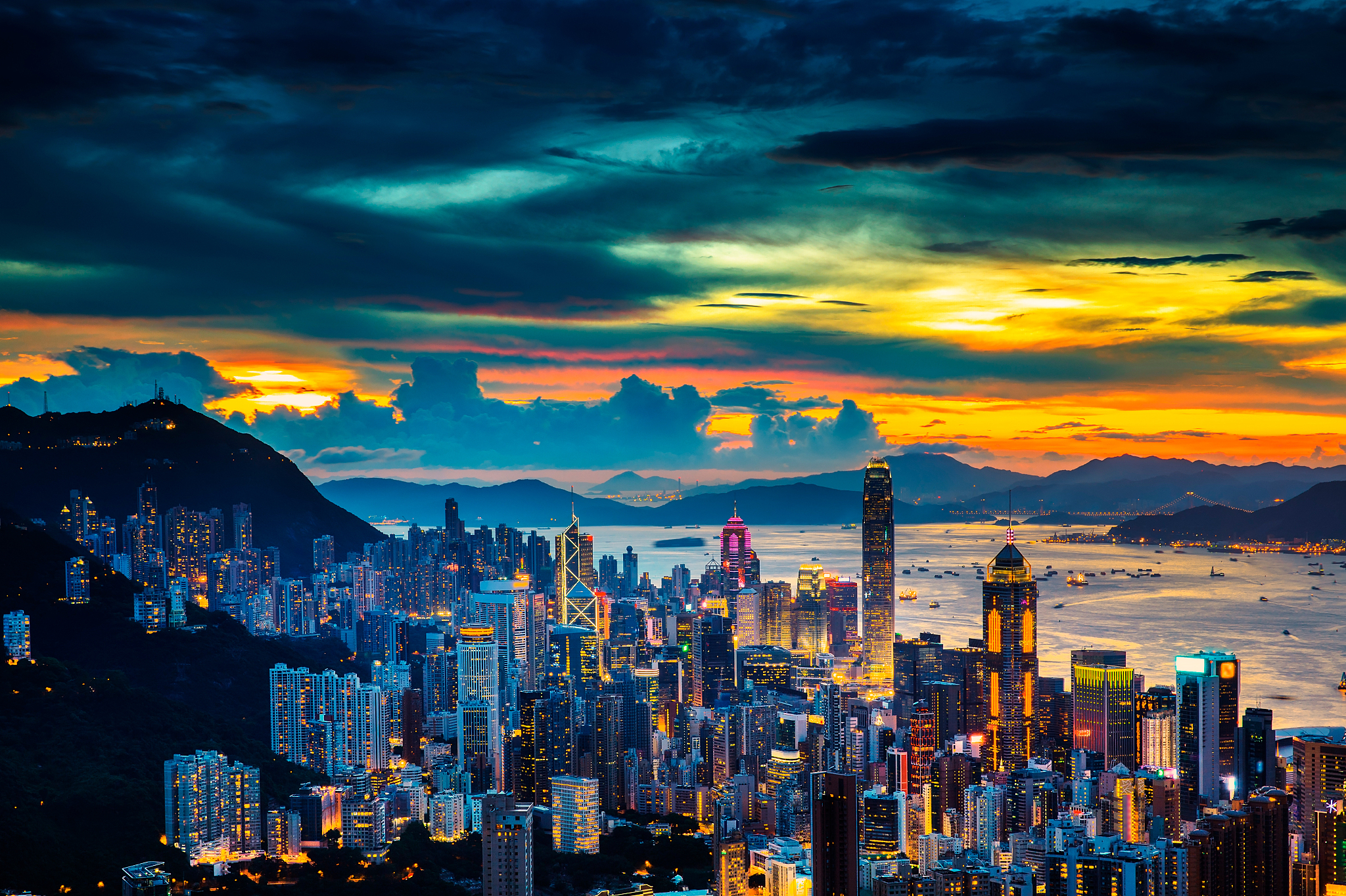 hong kong skyline