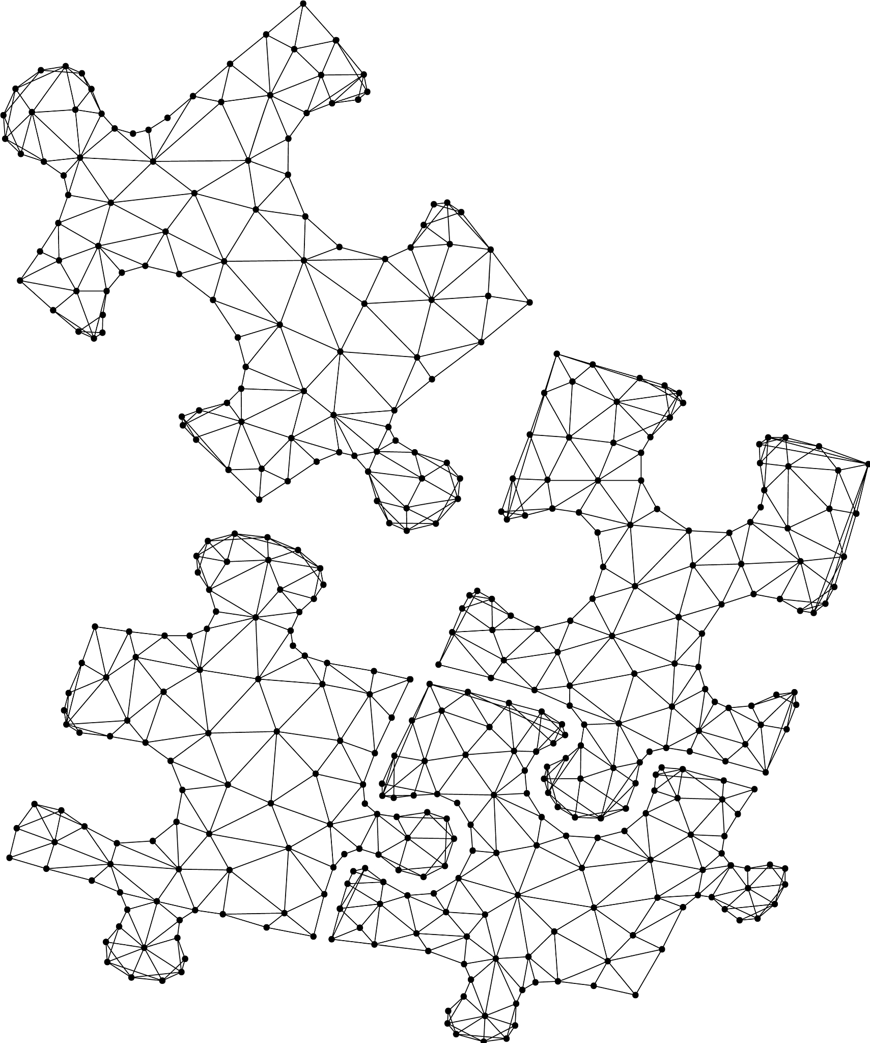 puzzle teamwork from abstract futuristic
