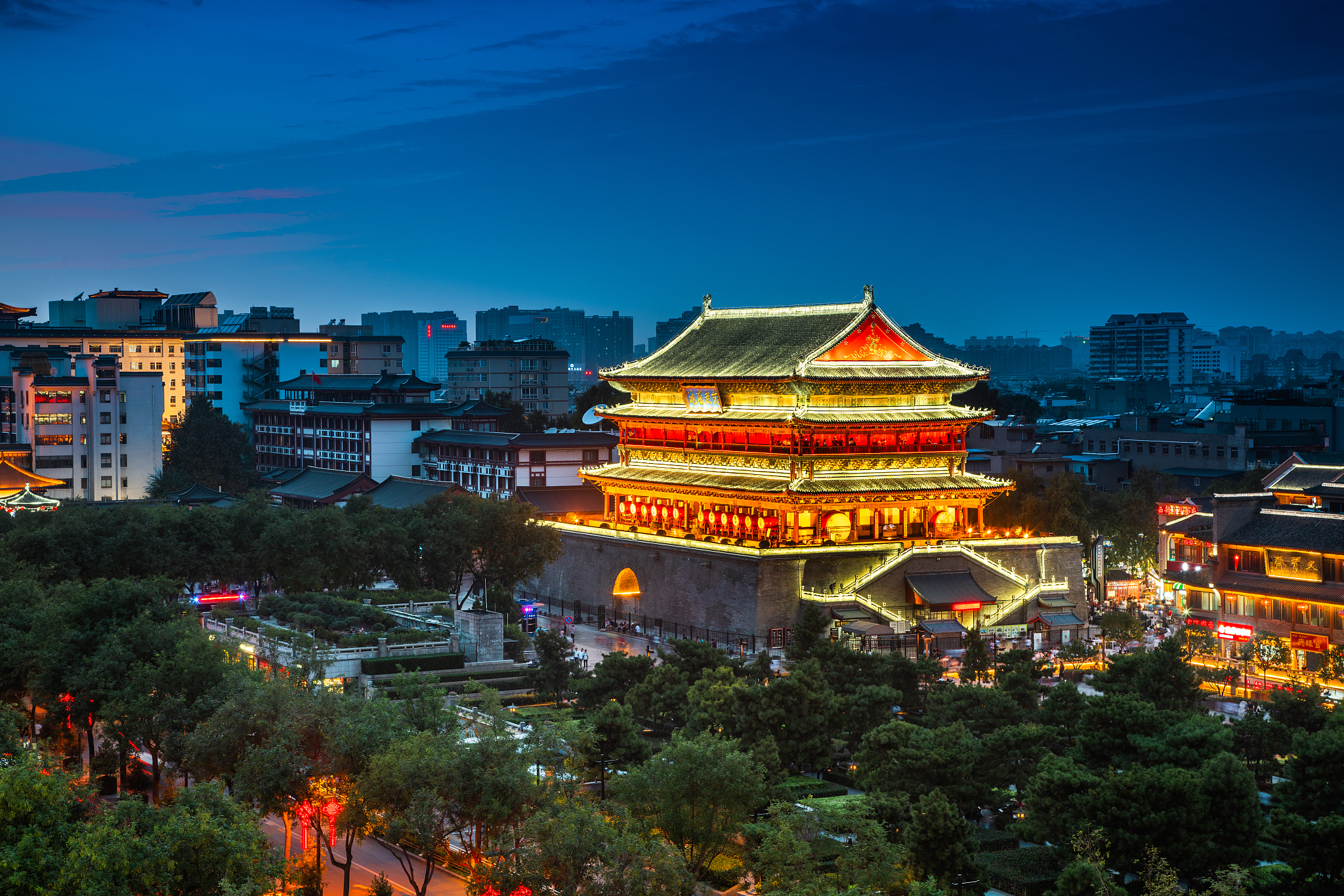 西安鼓楼夜景