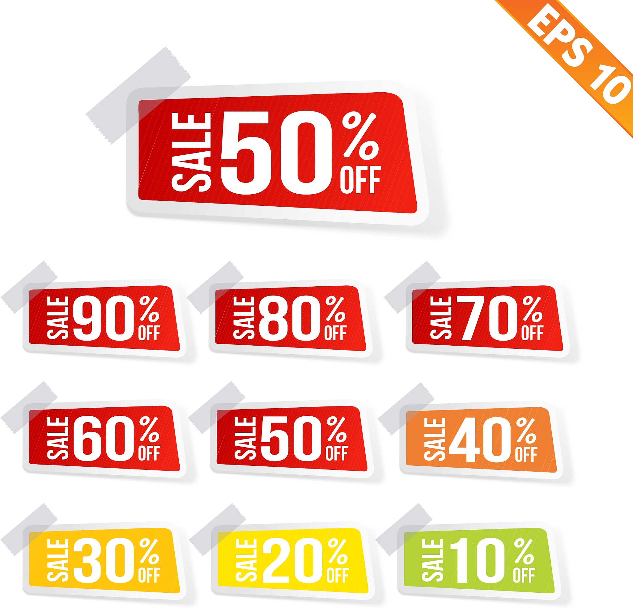 sale sticker tag - - eps10