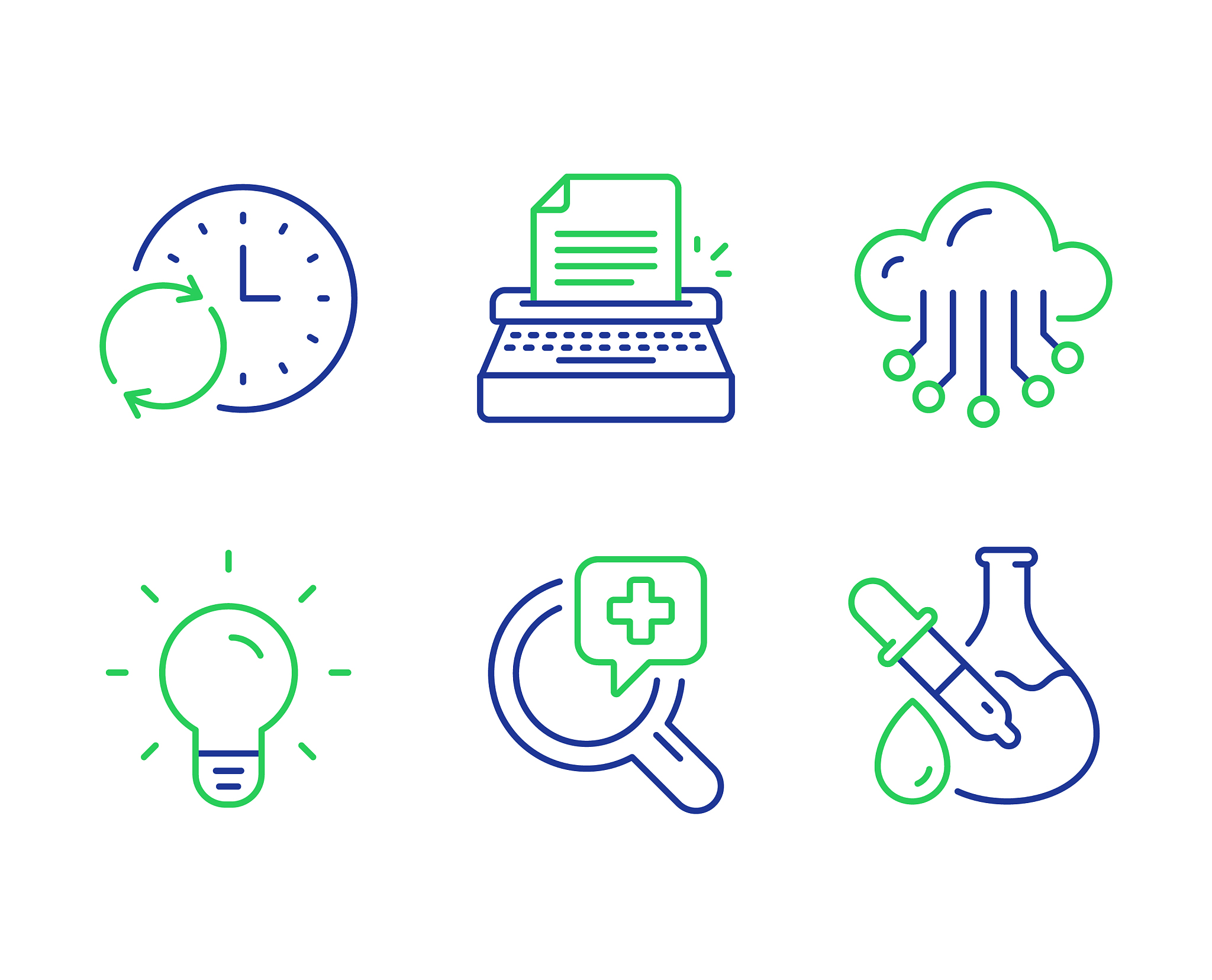cloud storage typewriter and medical analyzes