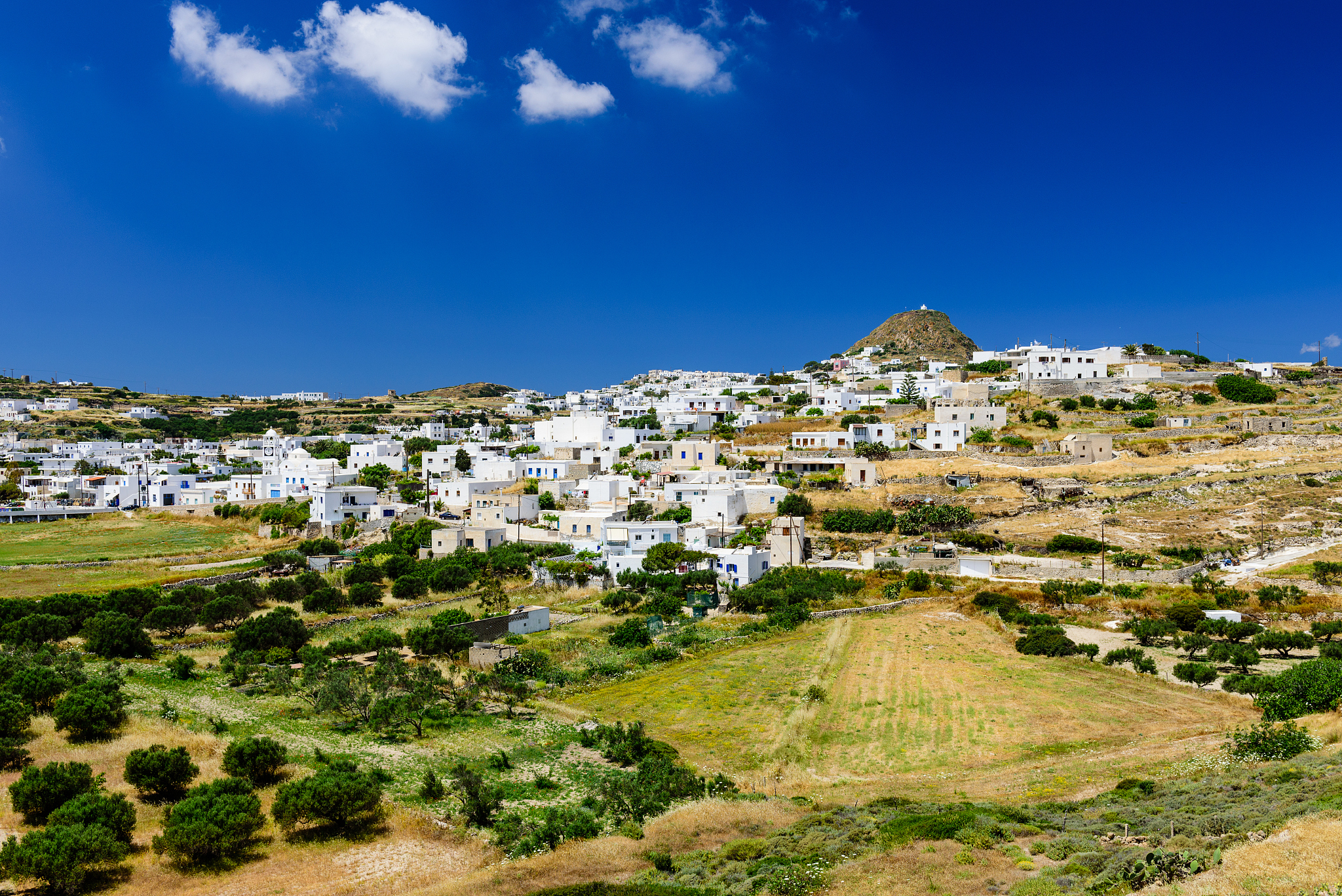 traditional cycladic village