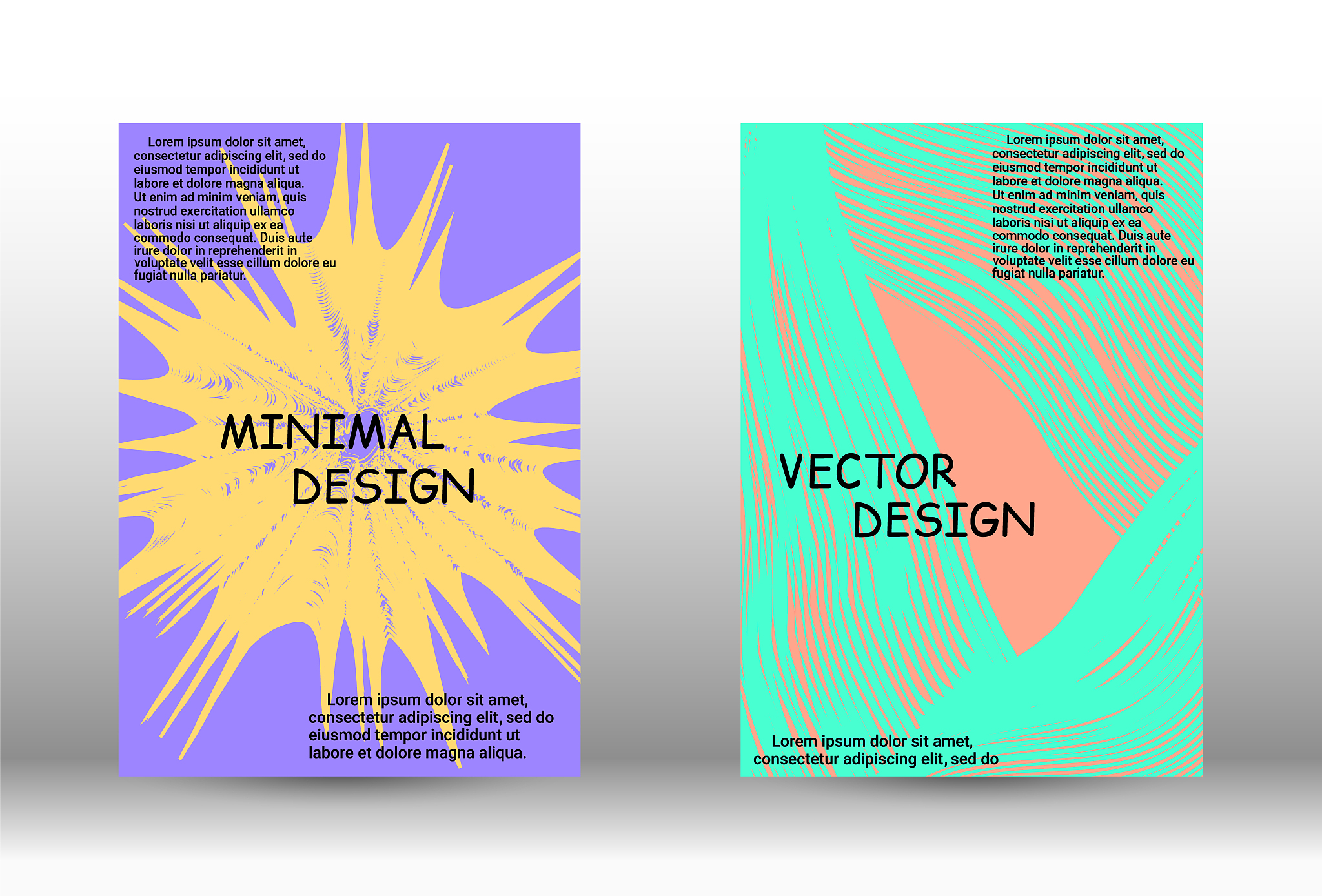 trendy geometric patterns.