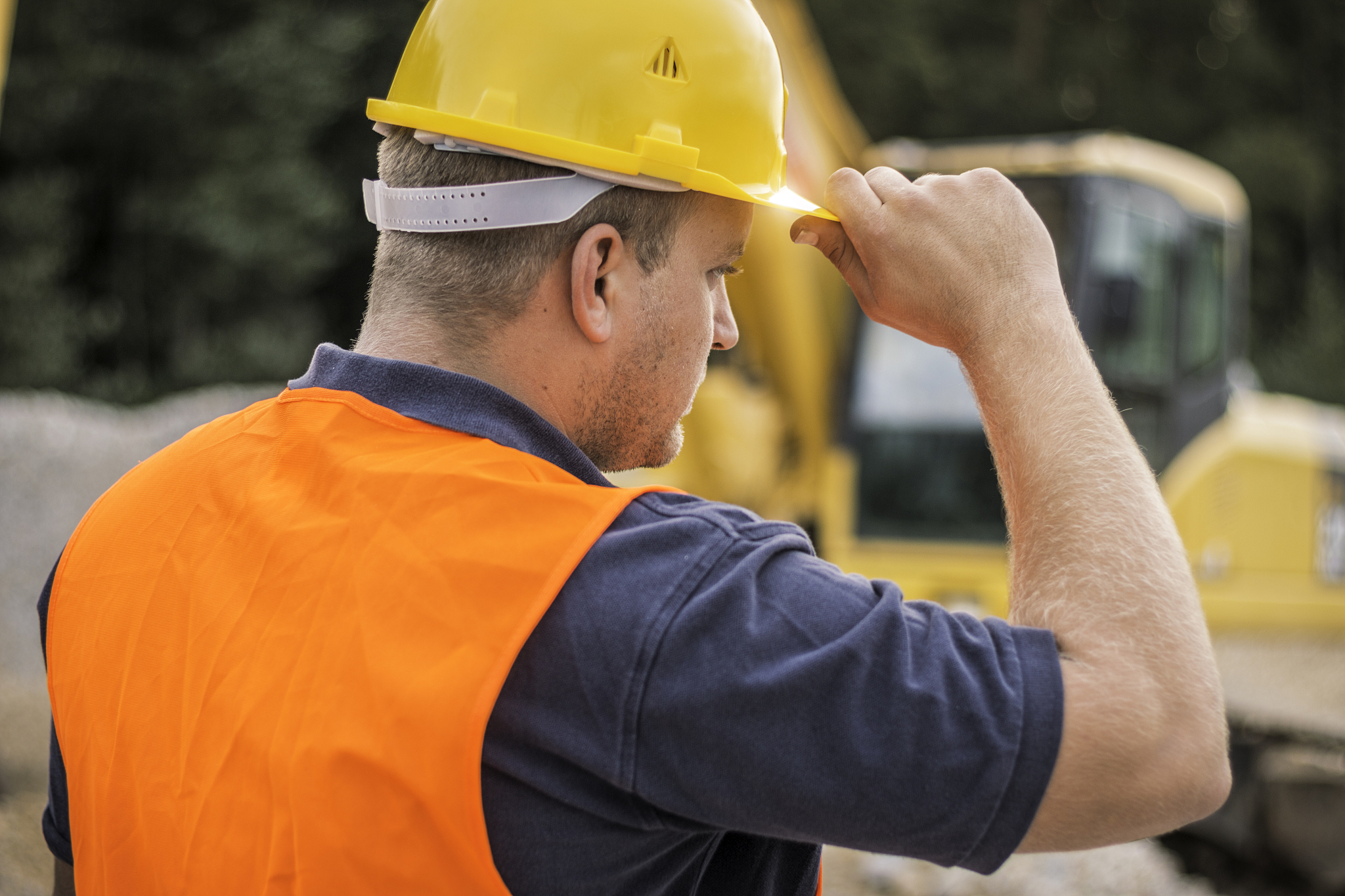 construction worker at construction site