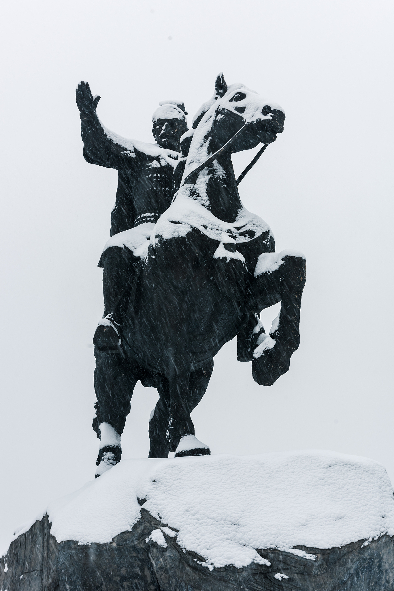 雪中的汉光武帝刘秀