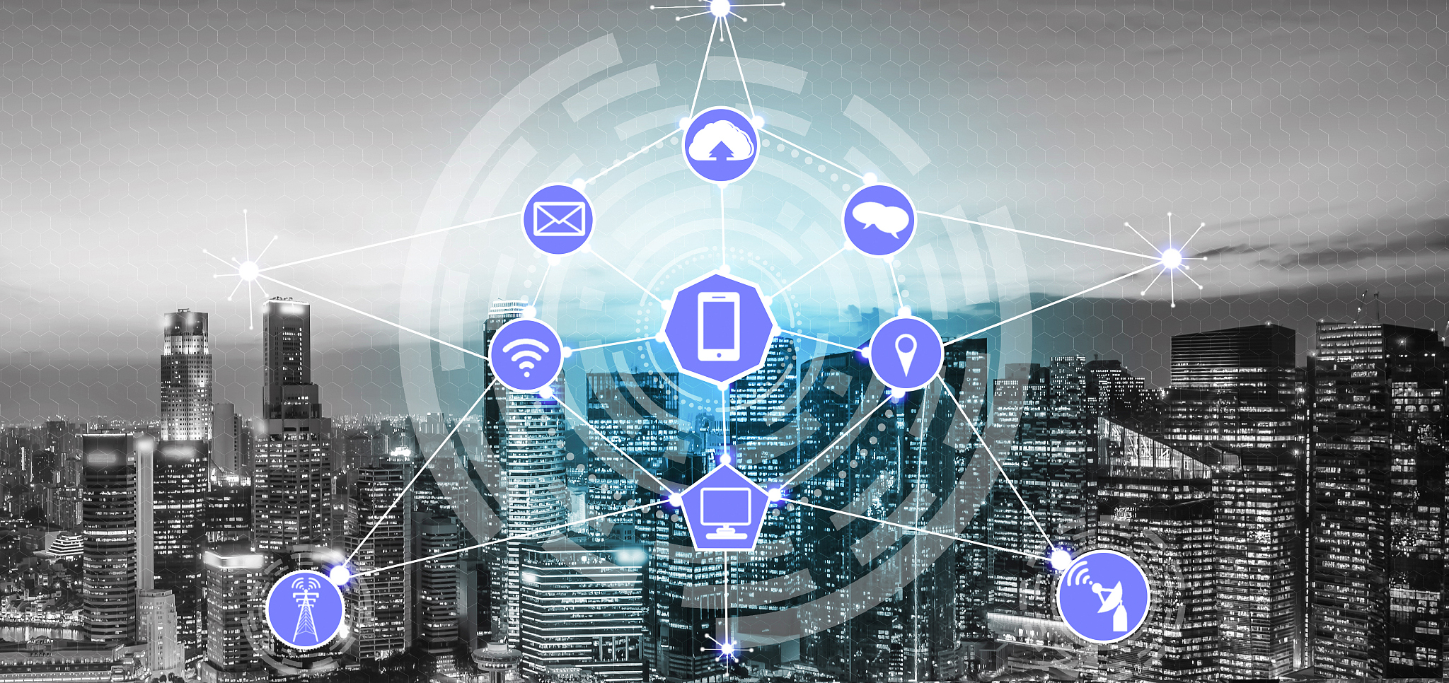 smart city and wireless communication network.