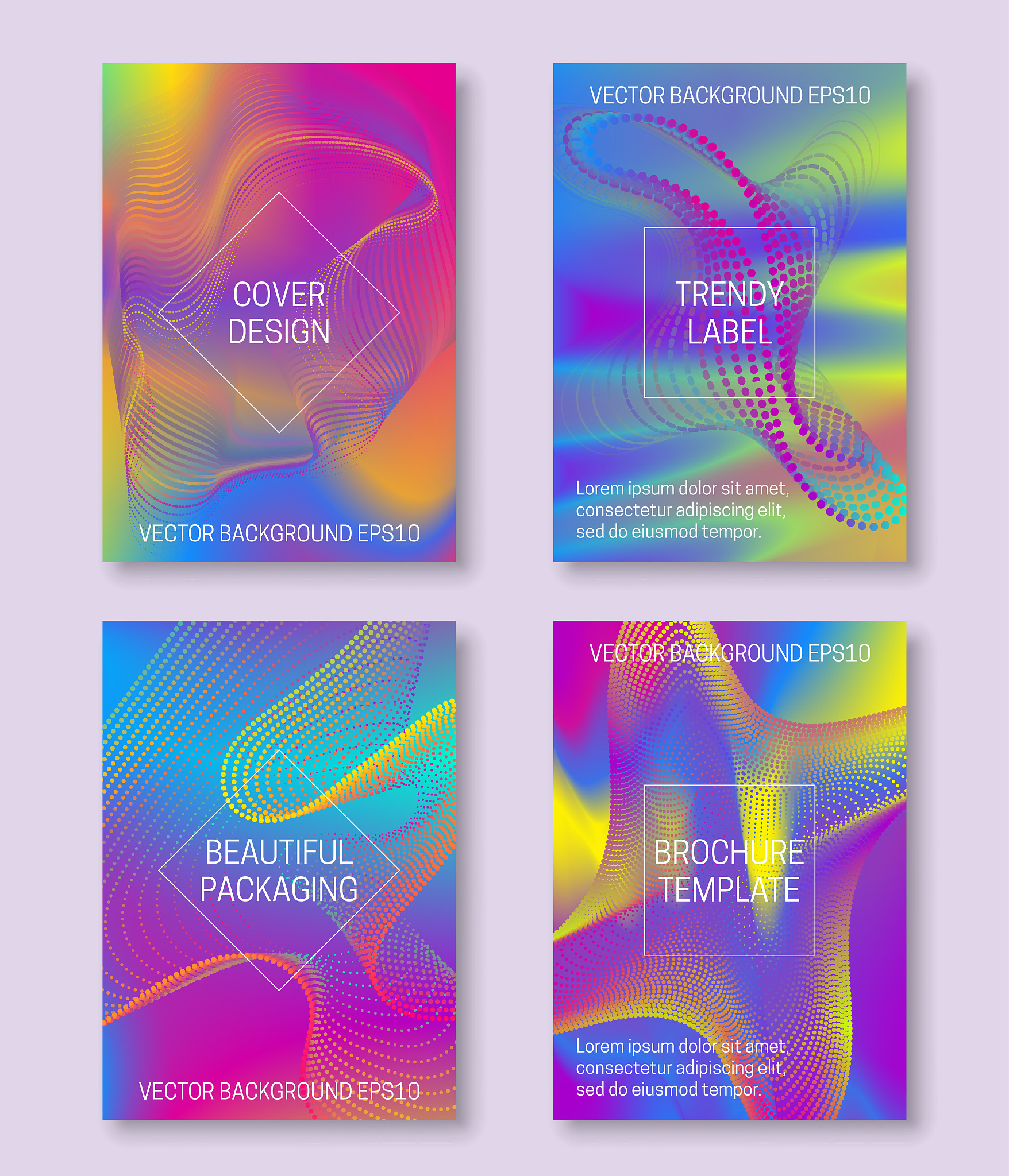 vibrant backgrounds for cover design of divergent lines and dots