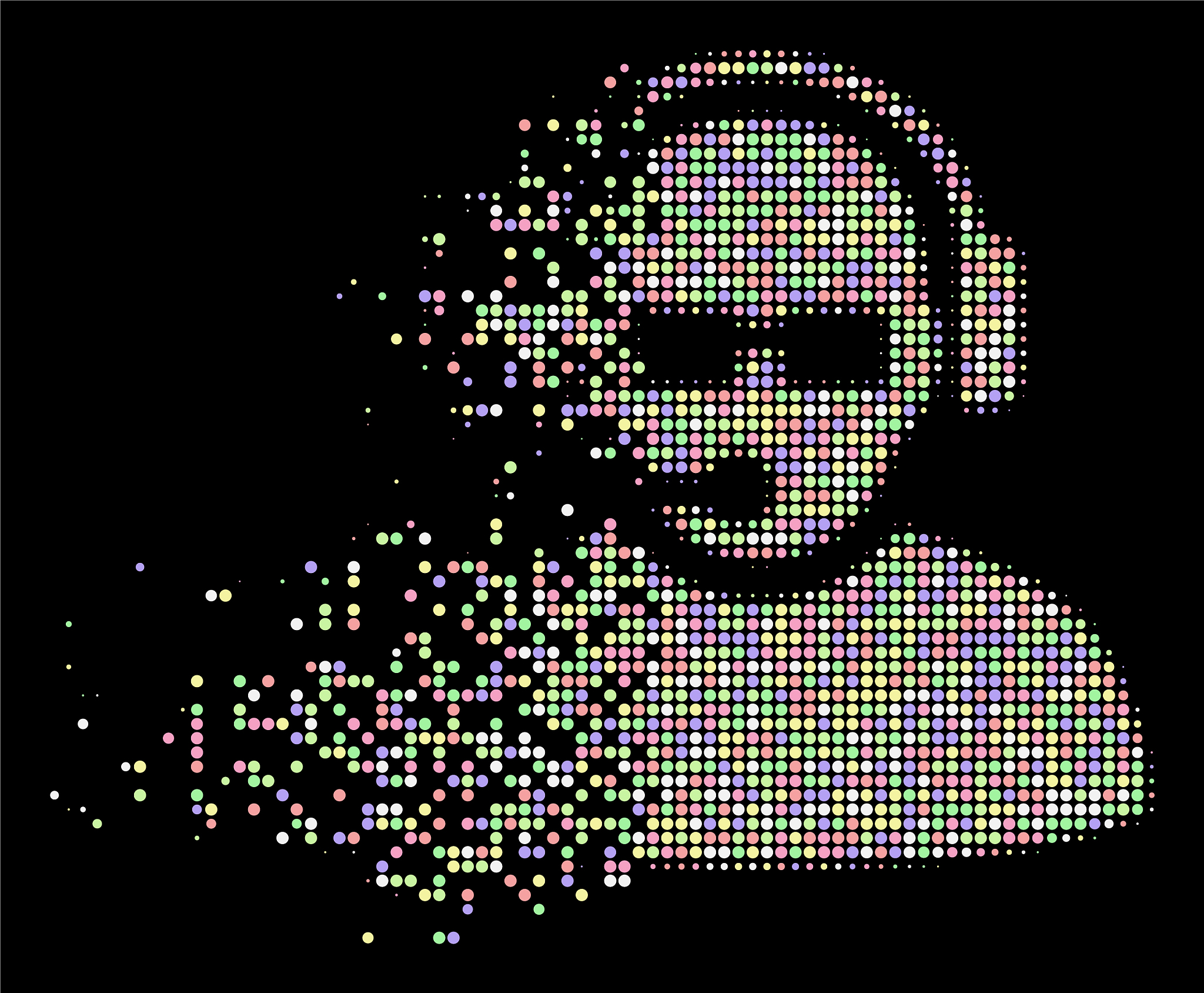 python 把图片中非黑色像素全部换成白色像素