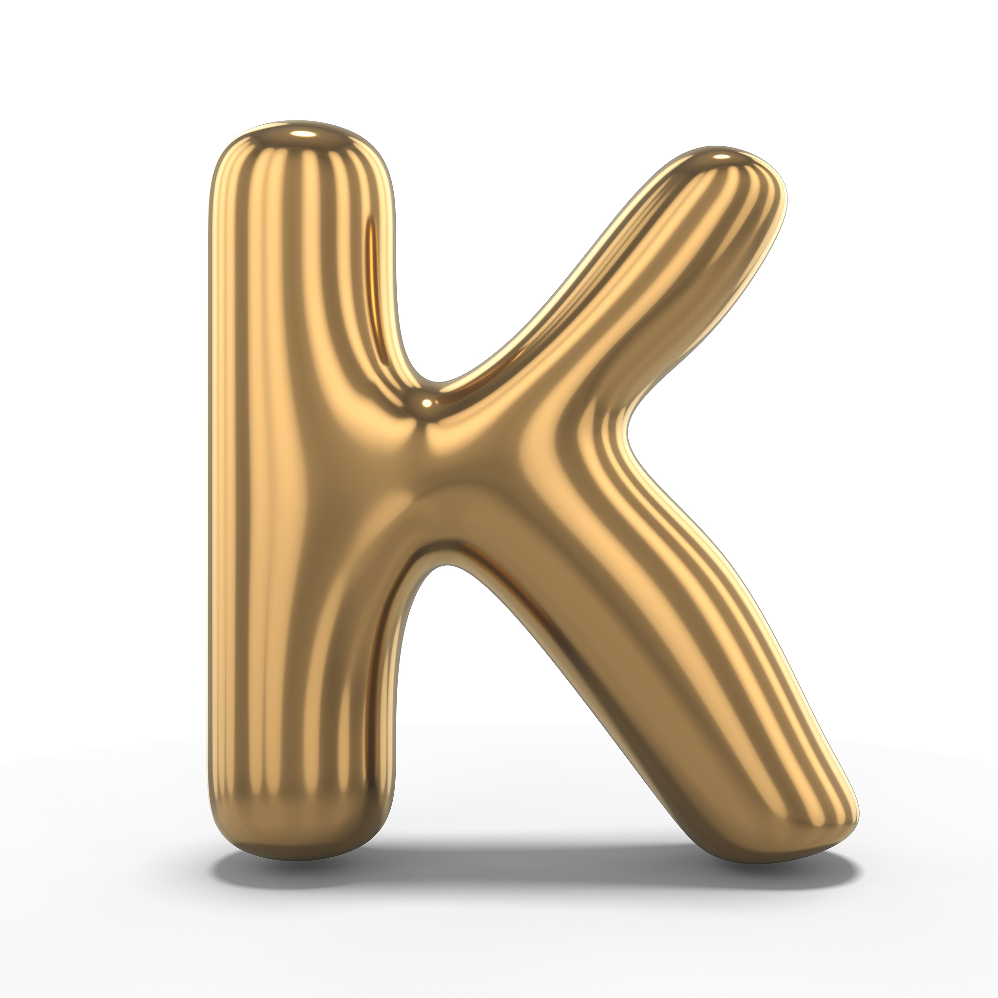 三维图形,气球,英文字母<strong>k</strong>,充气品,白色背景,分离着色,背景分离,美术