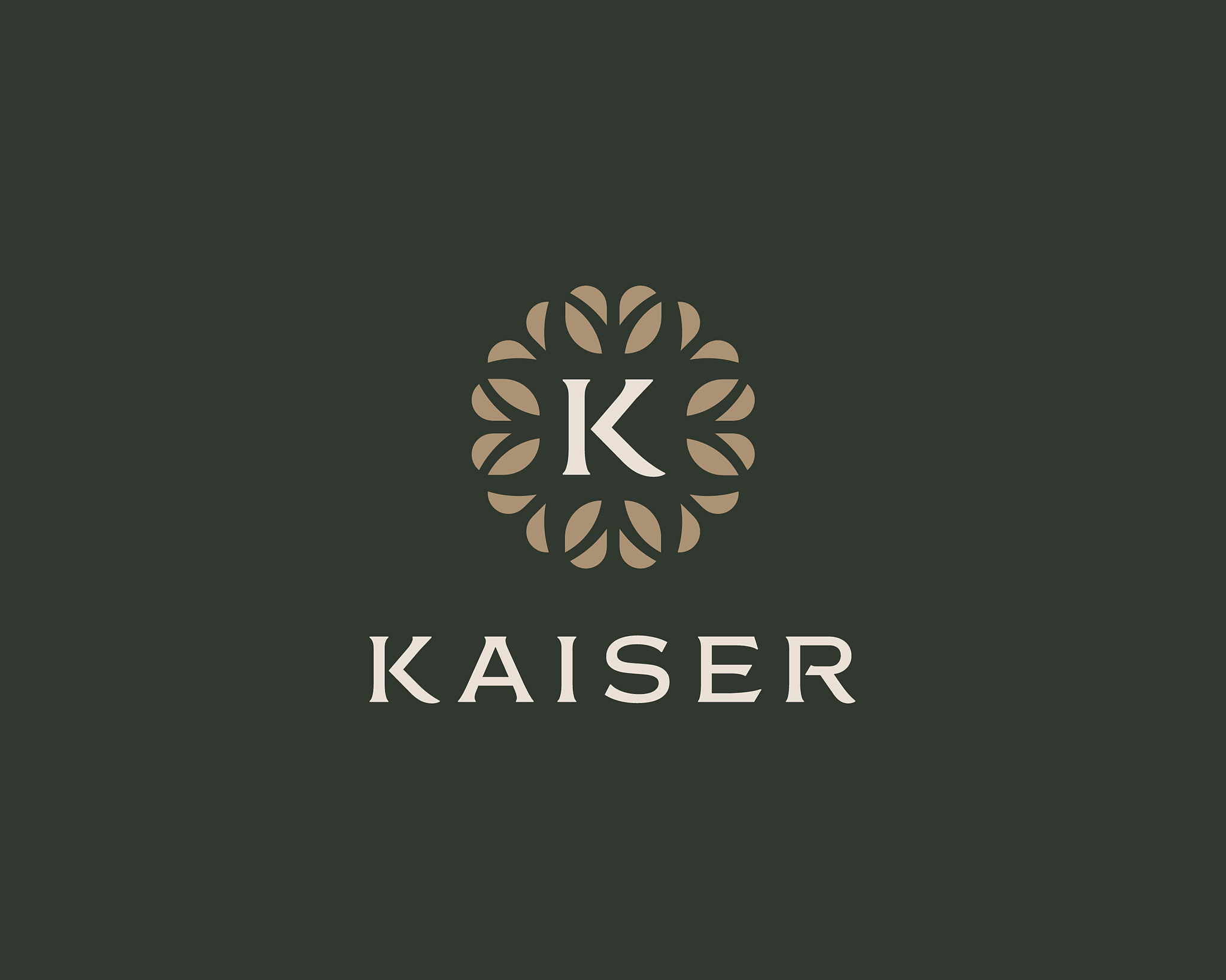 premium monogram letter k initials logo universal