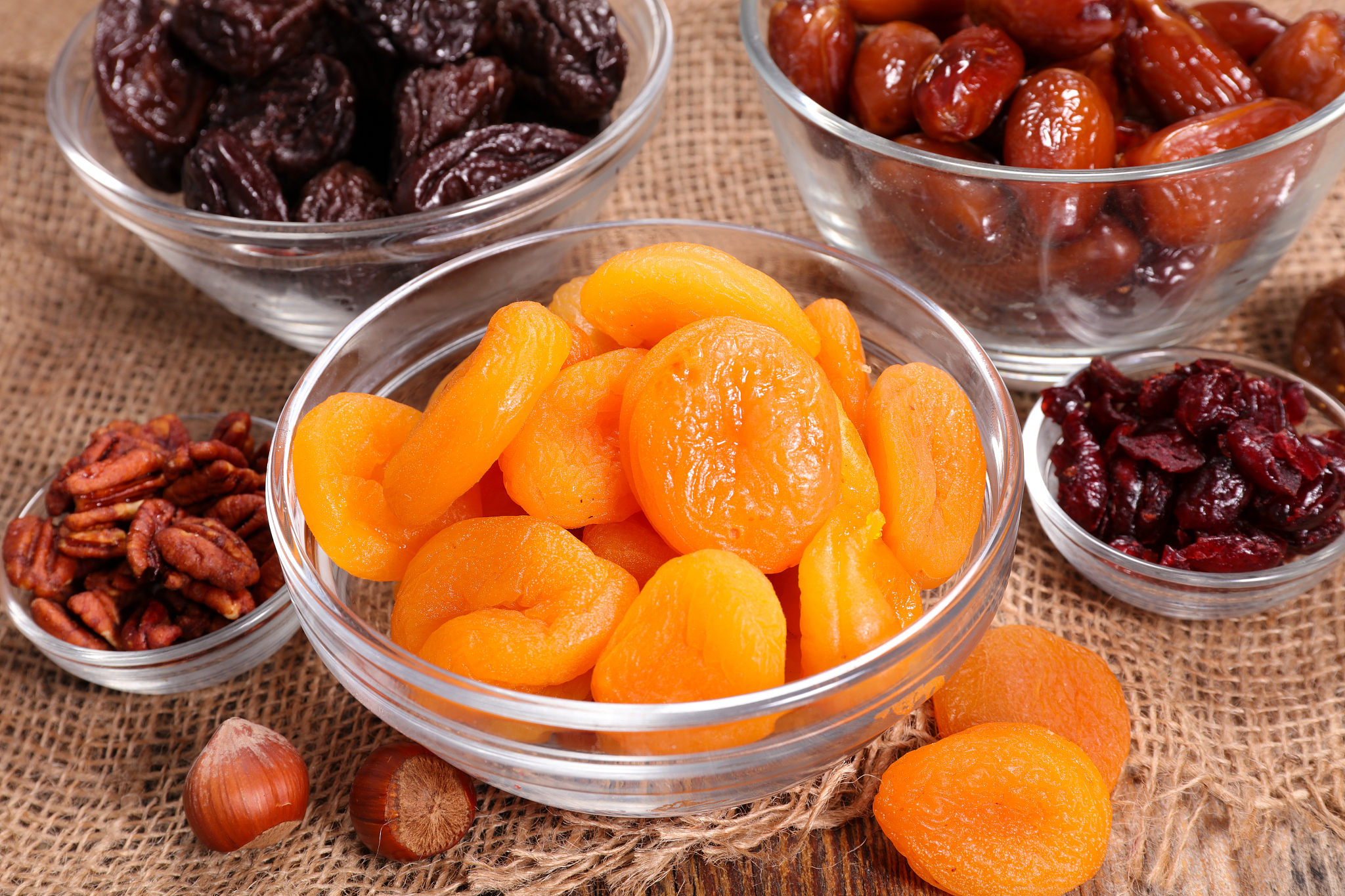 selection of dry fruit