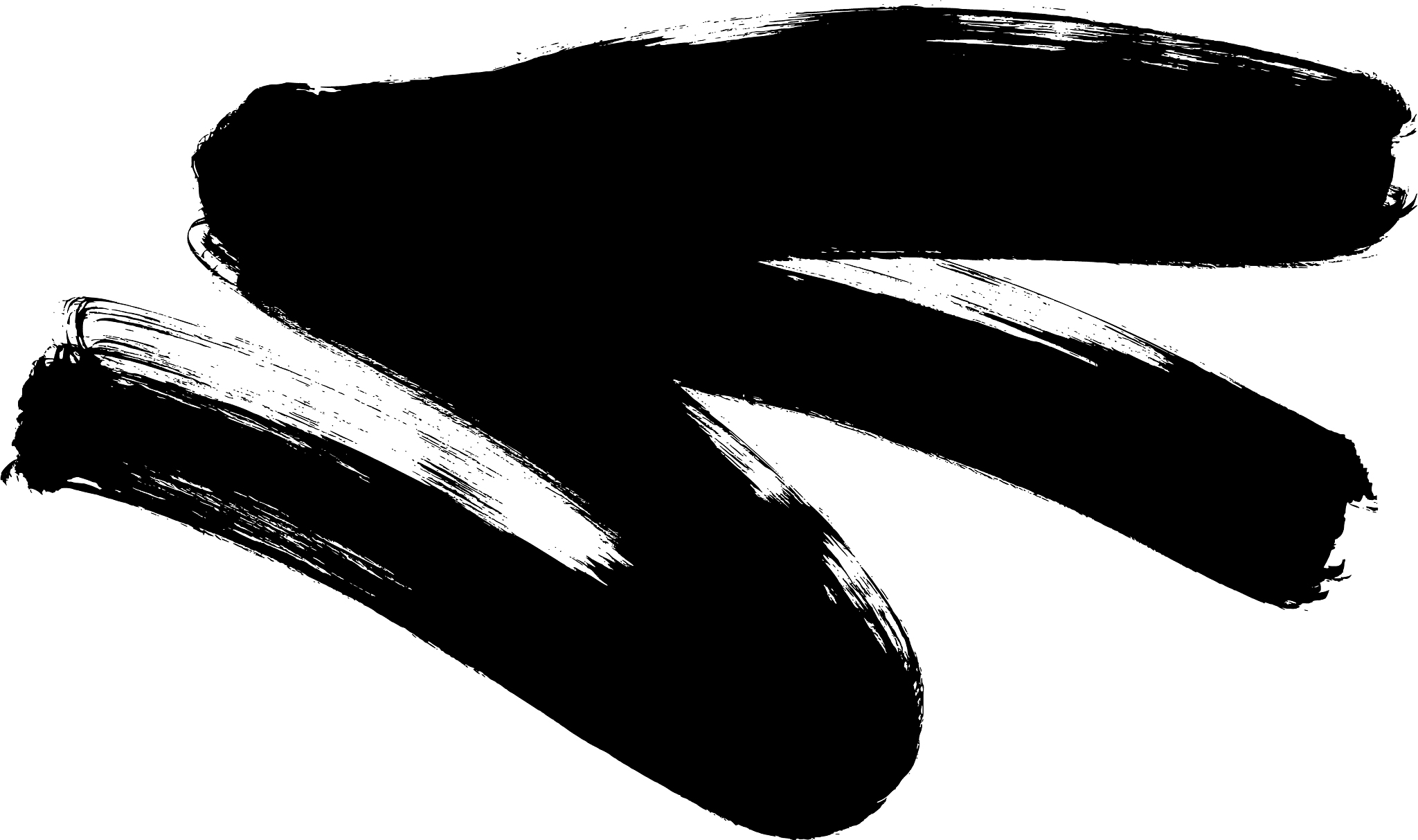 black paint ink brush stroke
