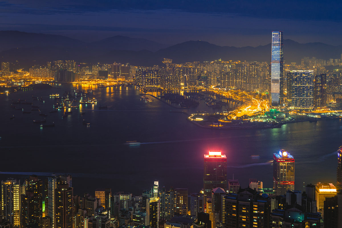 香港的夜景