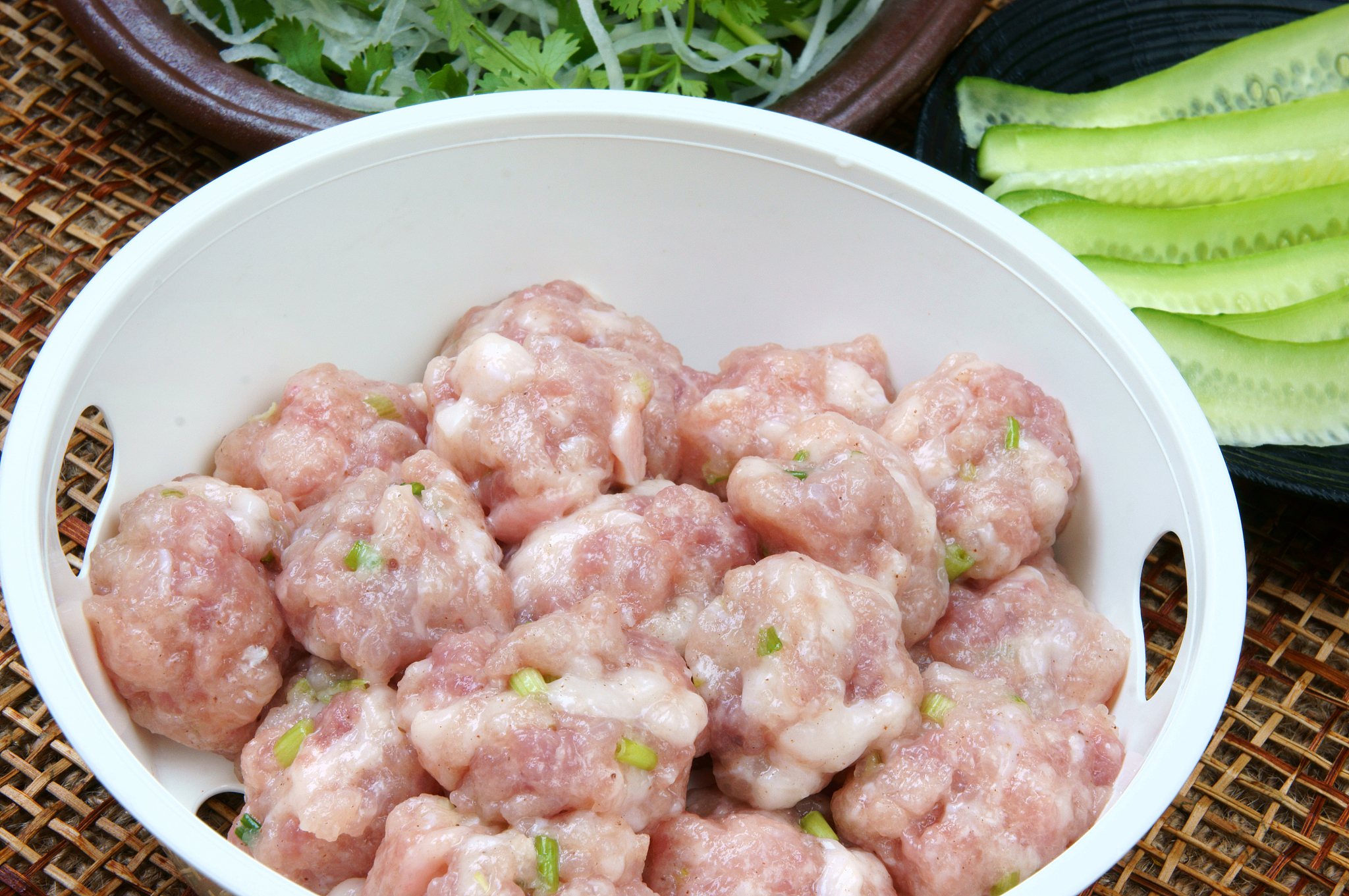 vietnamese food, meatball