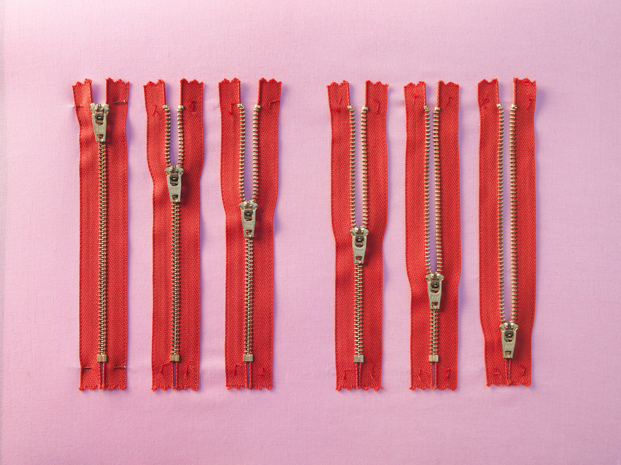 red zippers