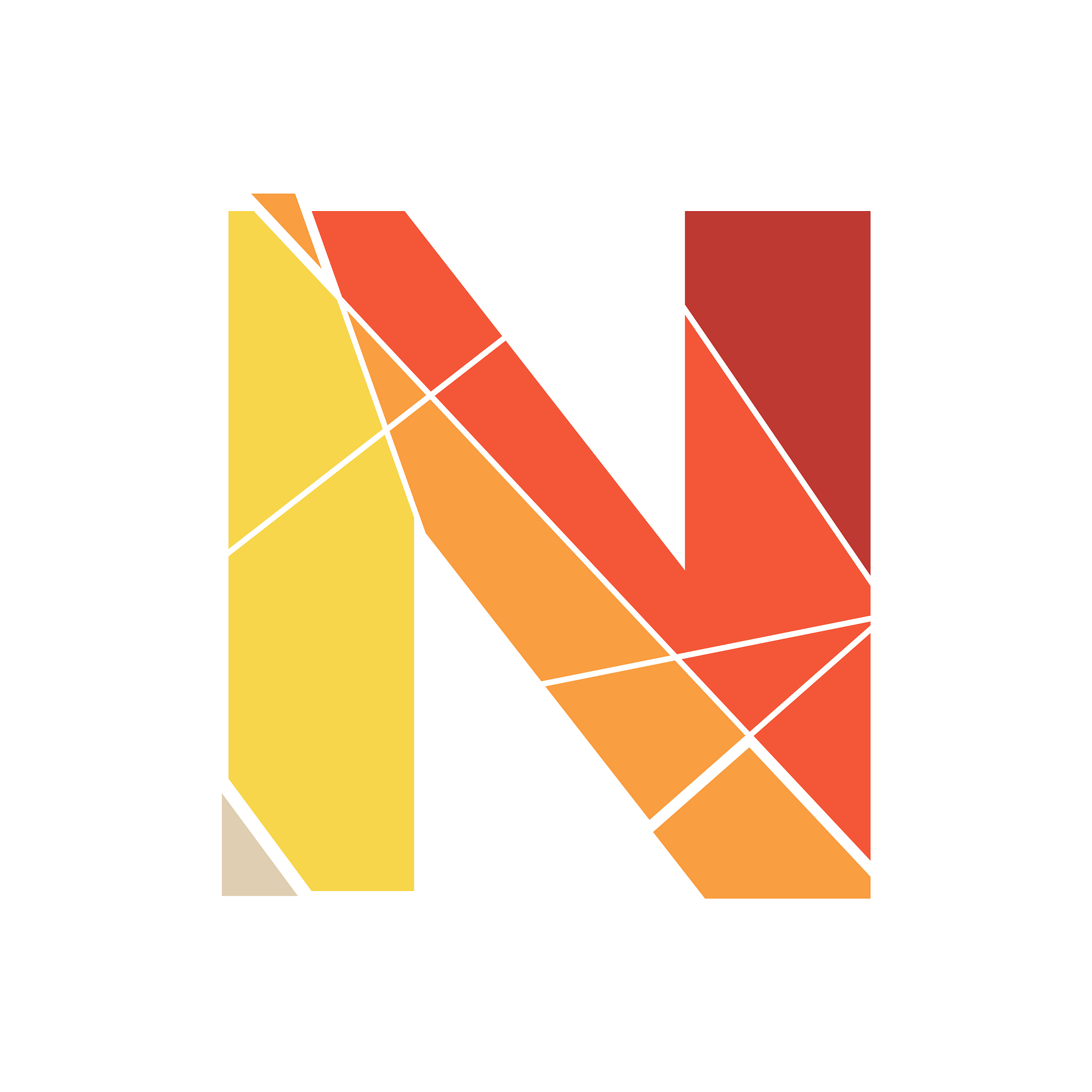 mosaic initial n