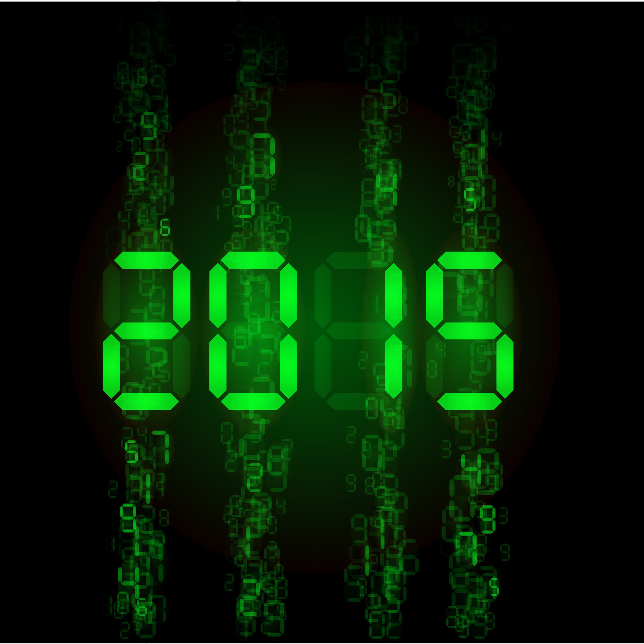 科技感数字时钟组件：HTML、CSS 和 JavaScript 实现