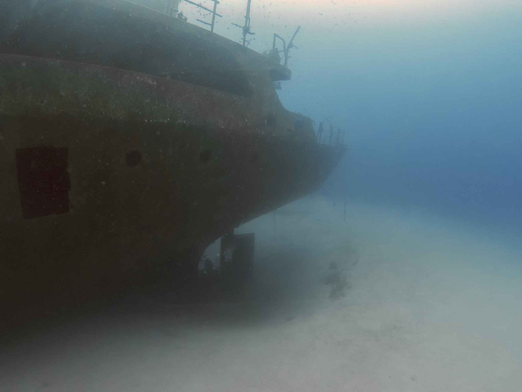 the wreck of the um el faroud off the coast of malta