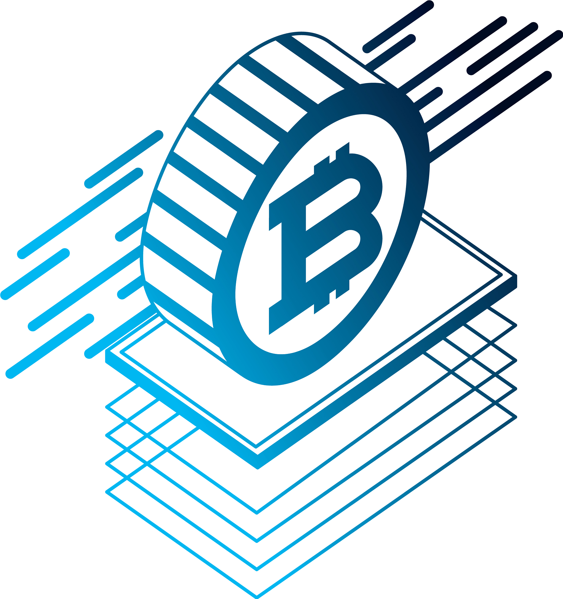 bitcoin isometric virtual cryptocurrency coin